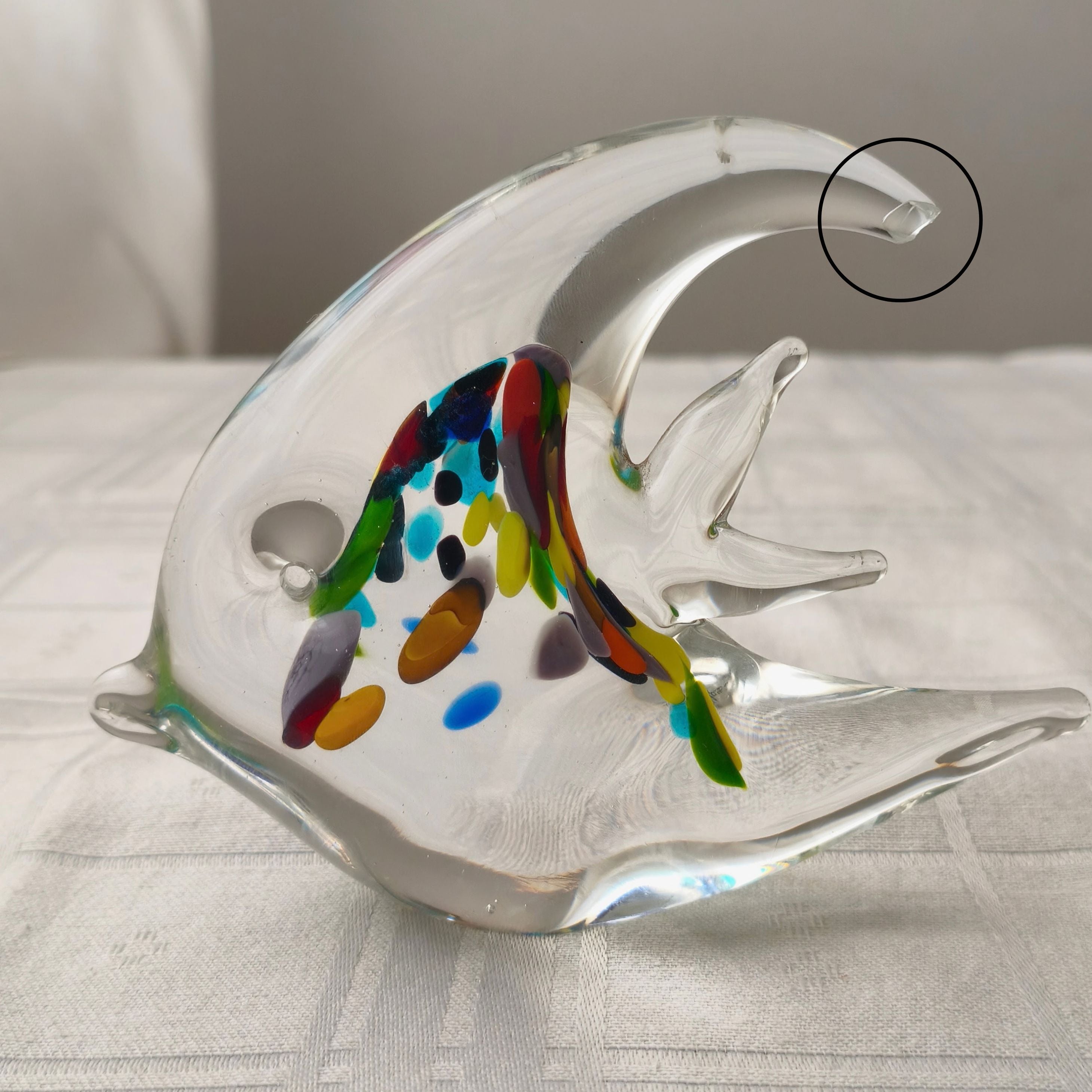 Trio de peixes em vidro Glass Studio