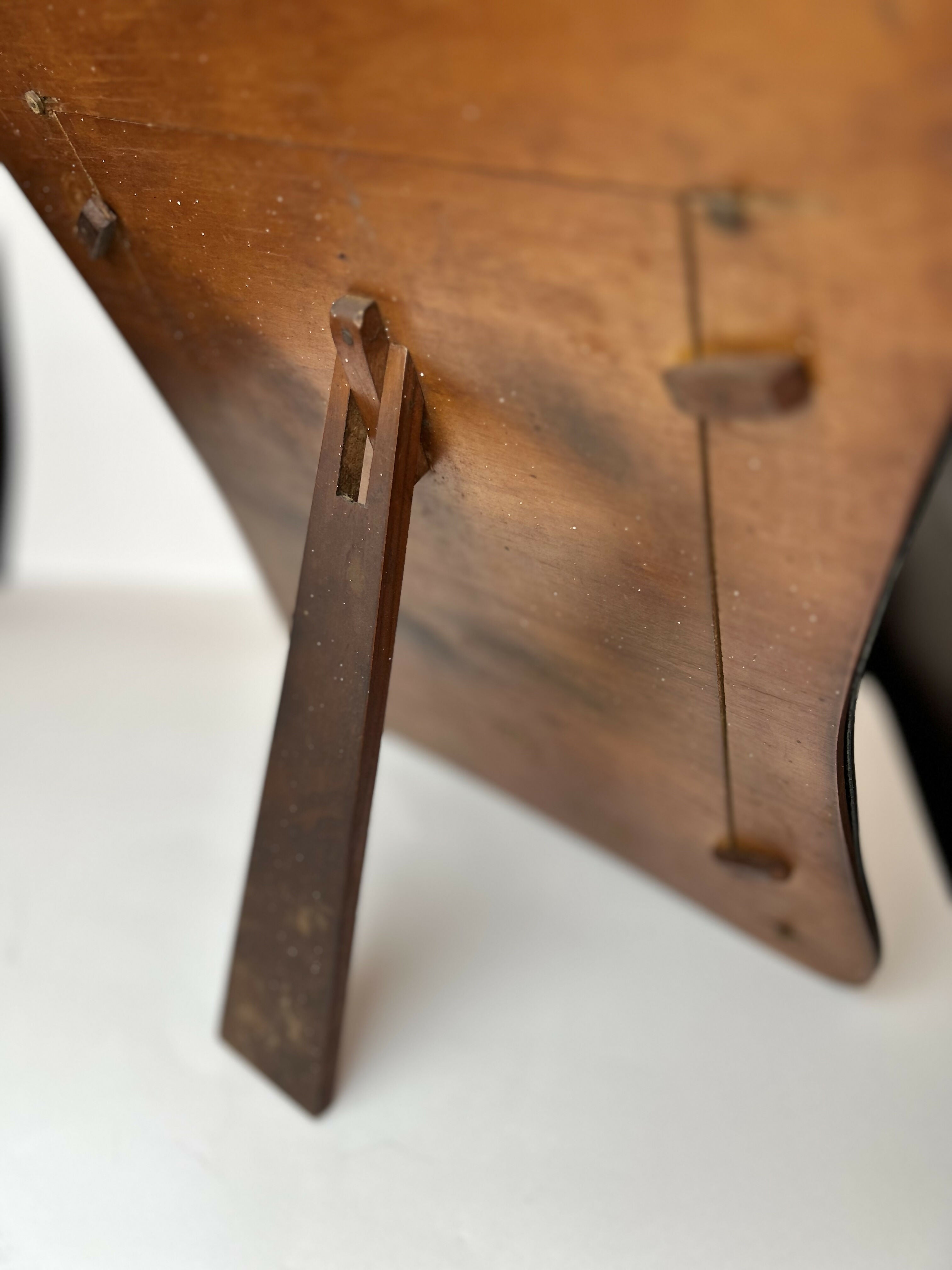 Porta-Retrato Vintage Brasileiro em Vidro Negro e Latão - Estilo Art Deco