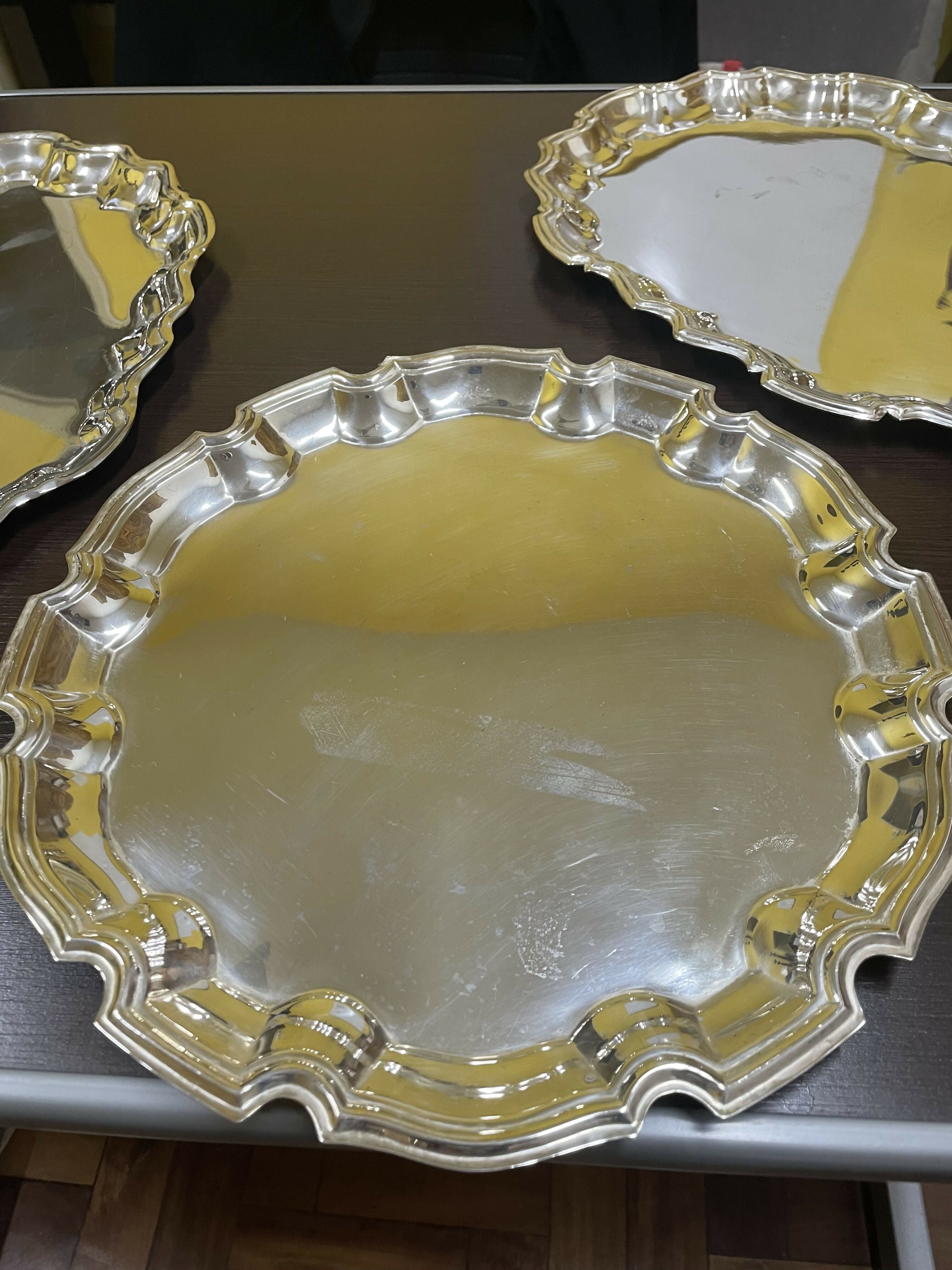 Jogo de 3 bandejas SOPPIL redonda e oval