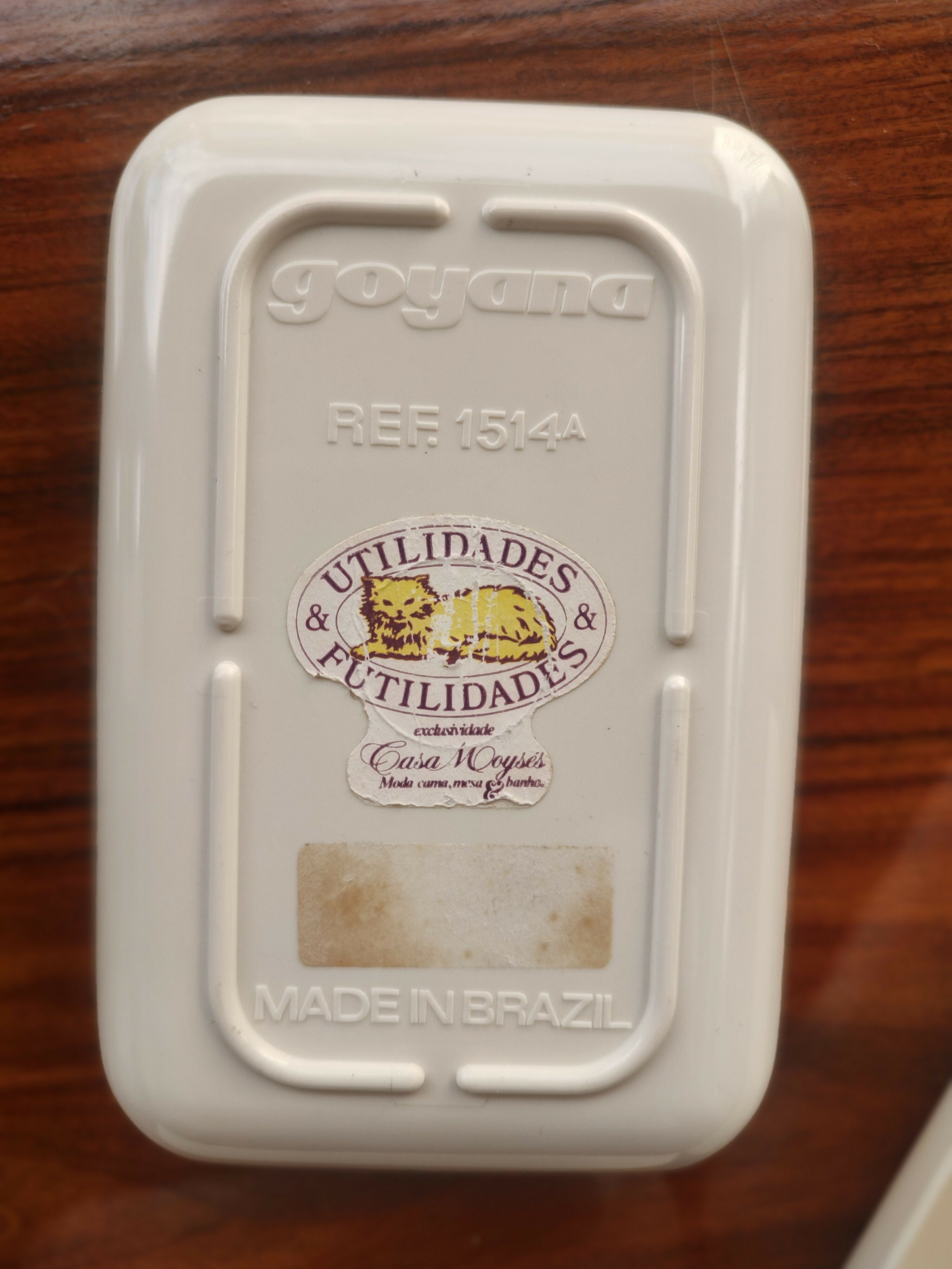 Raro Trio de pratinhos retangulares Goyana estampados