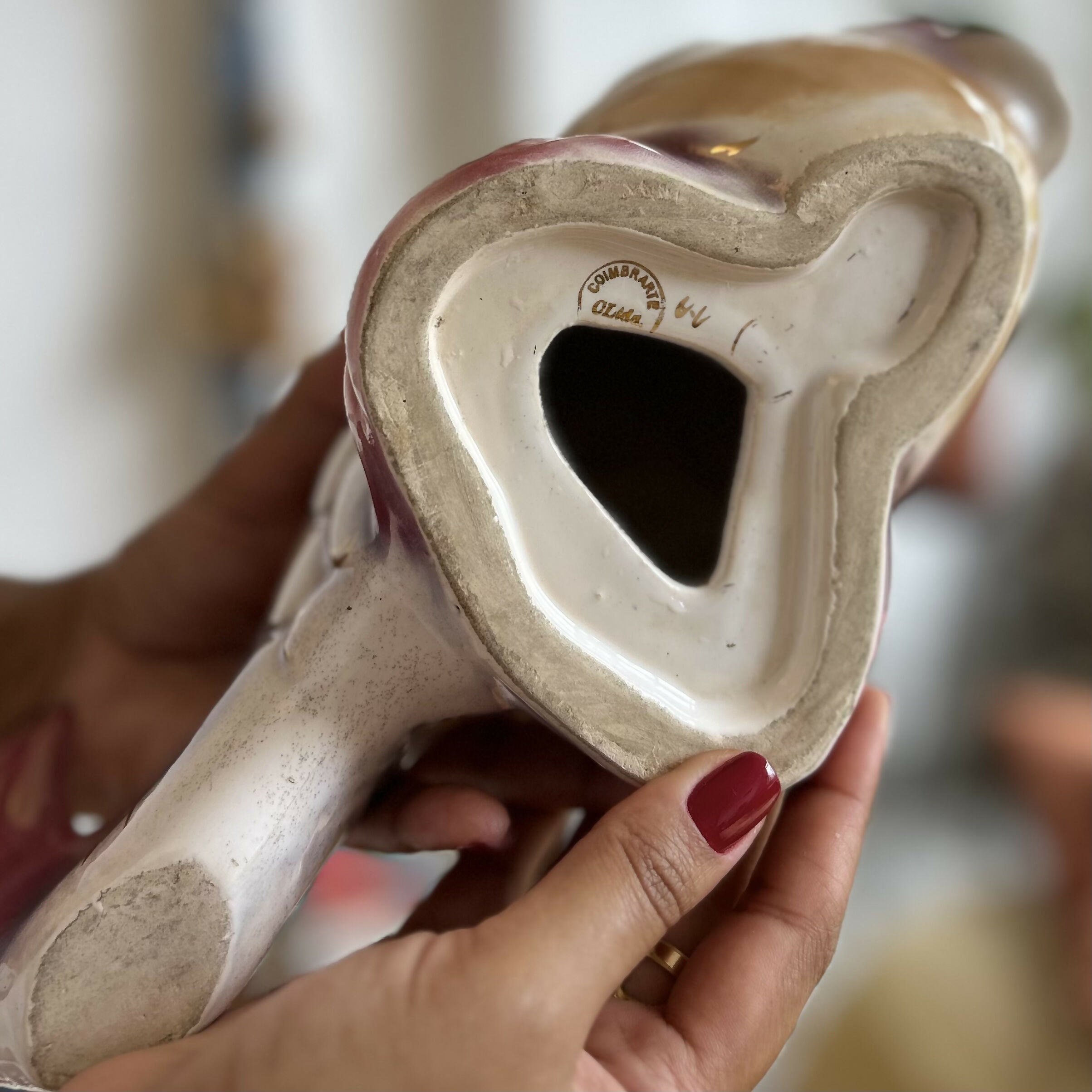 Escultura de Peixe em faiança Coimbrarte