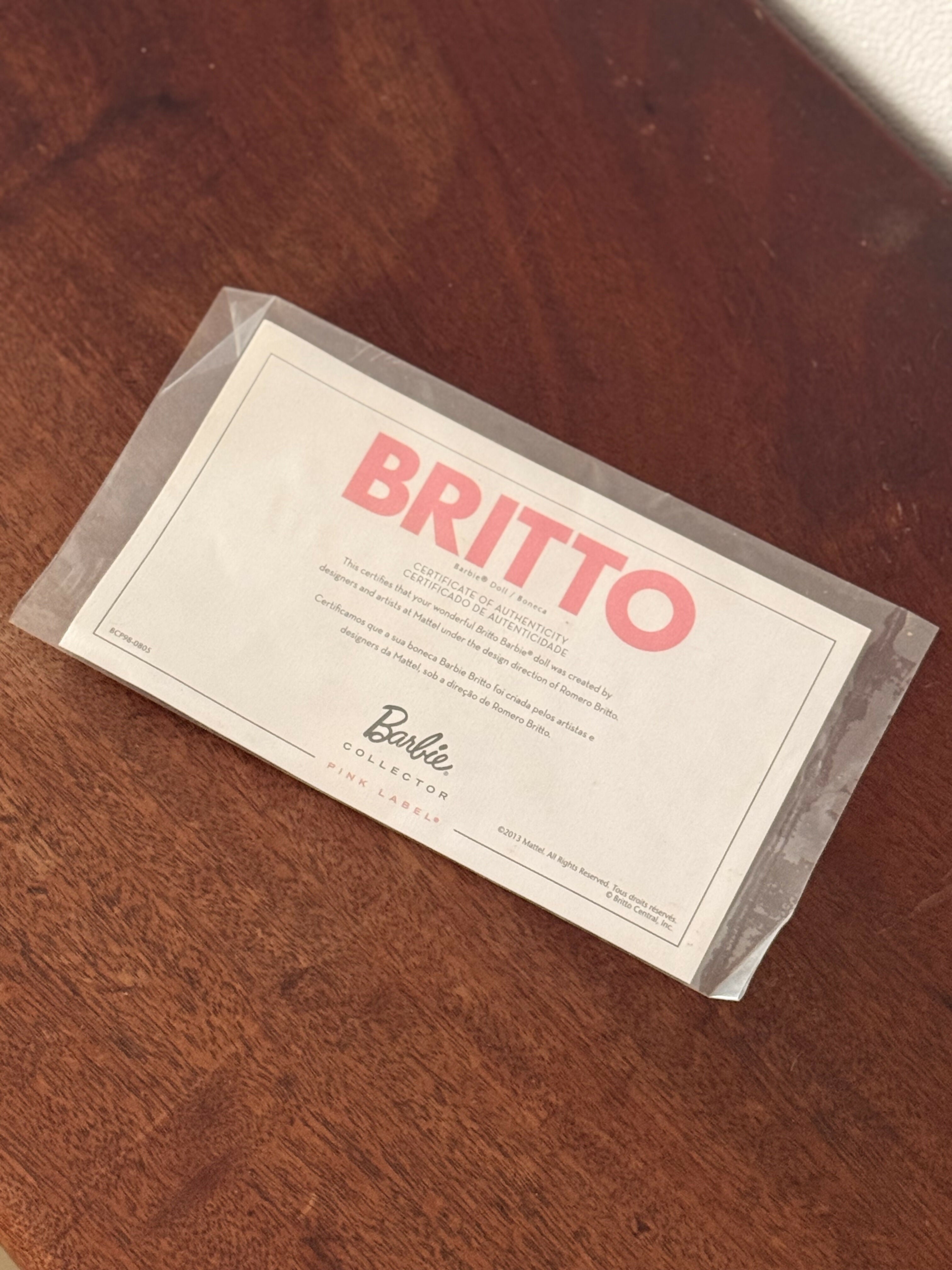 Barbie Colecionável Copa 2016 - Romero Britto