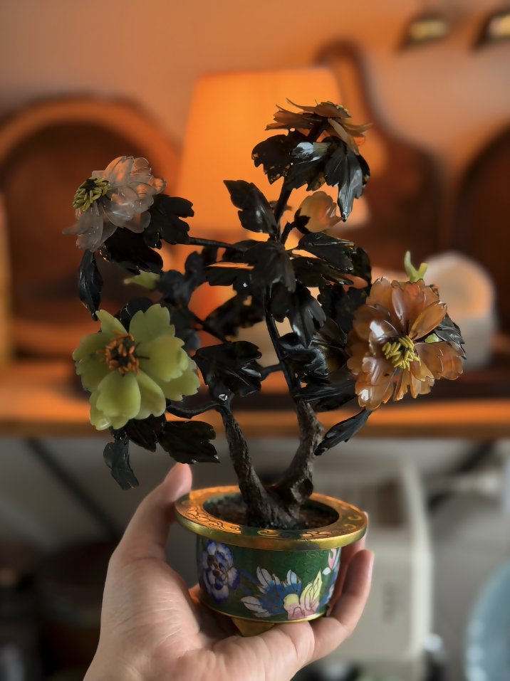 Raridade Artesanal Chinesa em Pedras Naturais – c. 1920