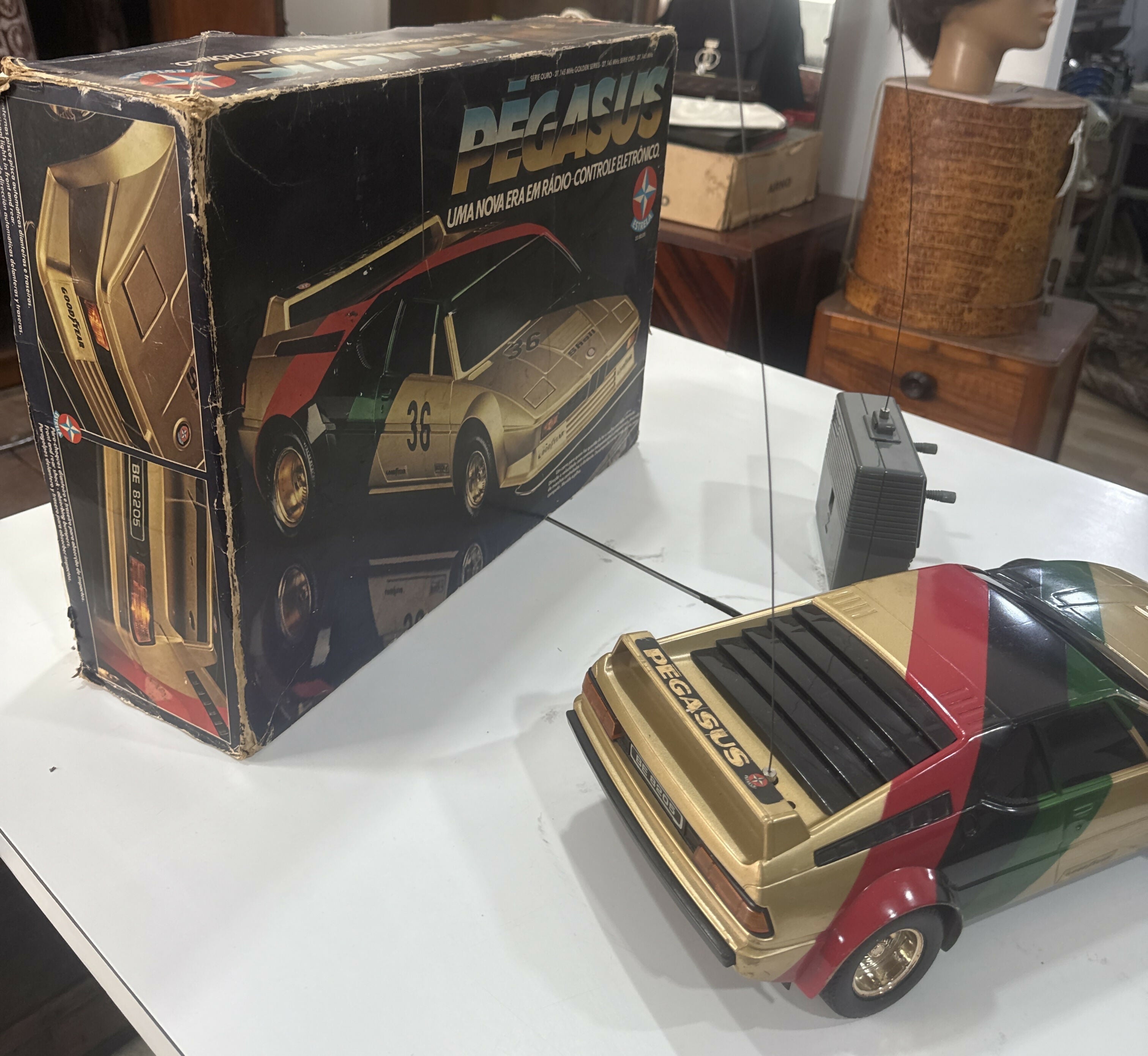 Pegasus Série Ouro 1983 – Estrela • Rádio Controle • Original • Com Caixa