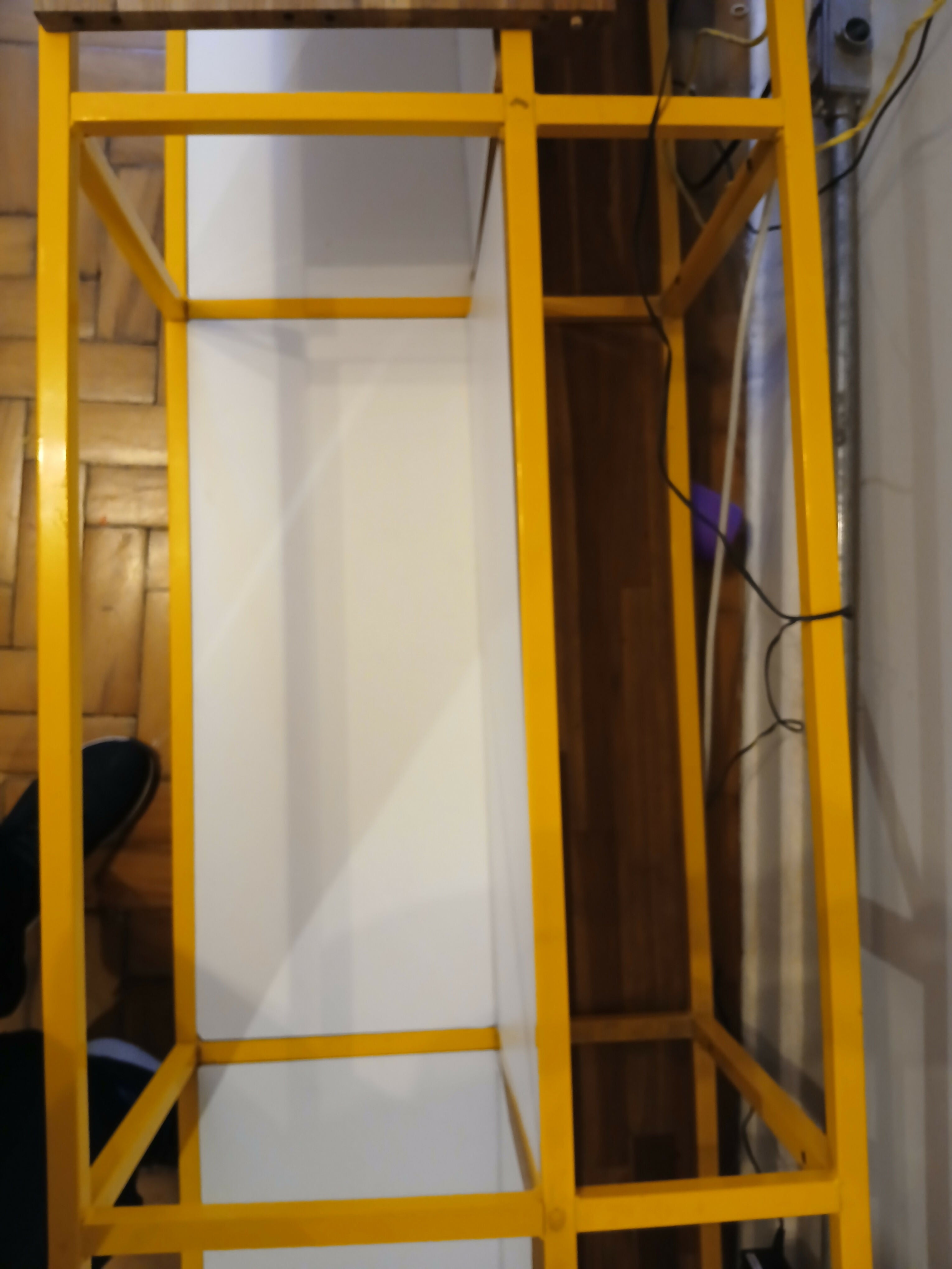 Rack poético para discos de vinil