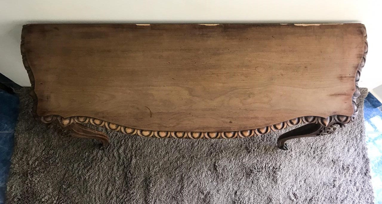 Aparador Console Antigo Estilo Luís XV – Anos 50/60 (Madeira Maciça)