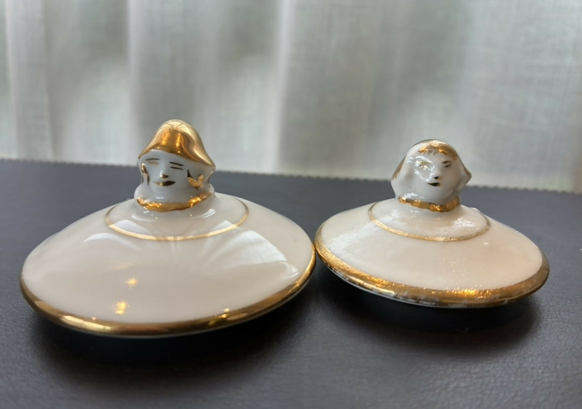 Conjunto de Potes de porcelana francesa