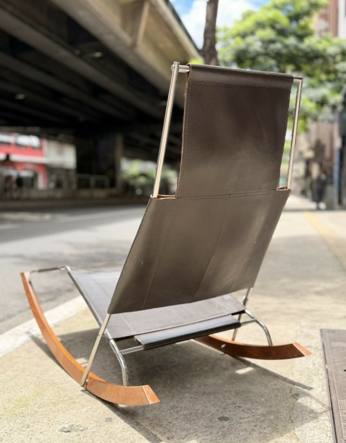 Poltrona espreguiçadeira anos 70