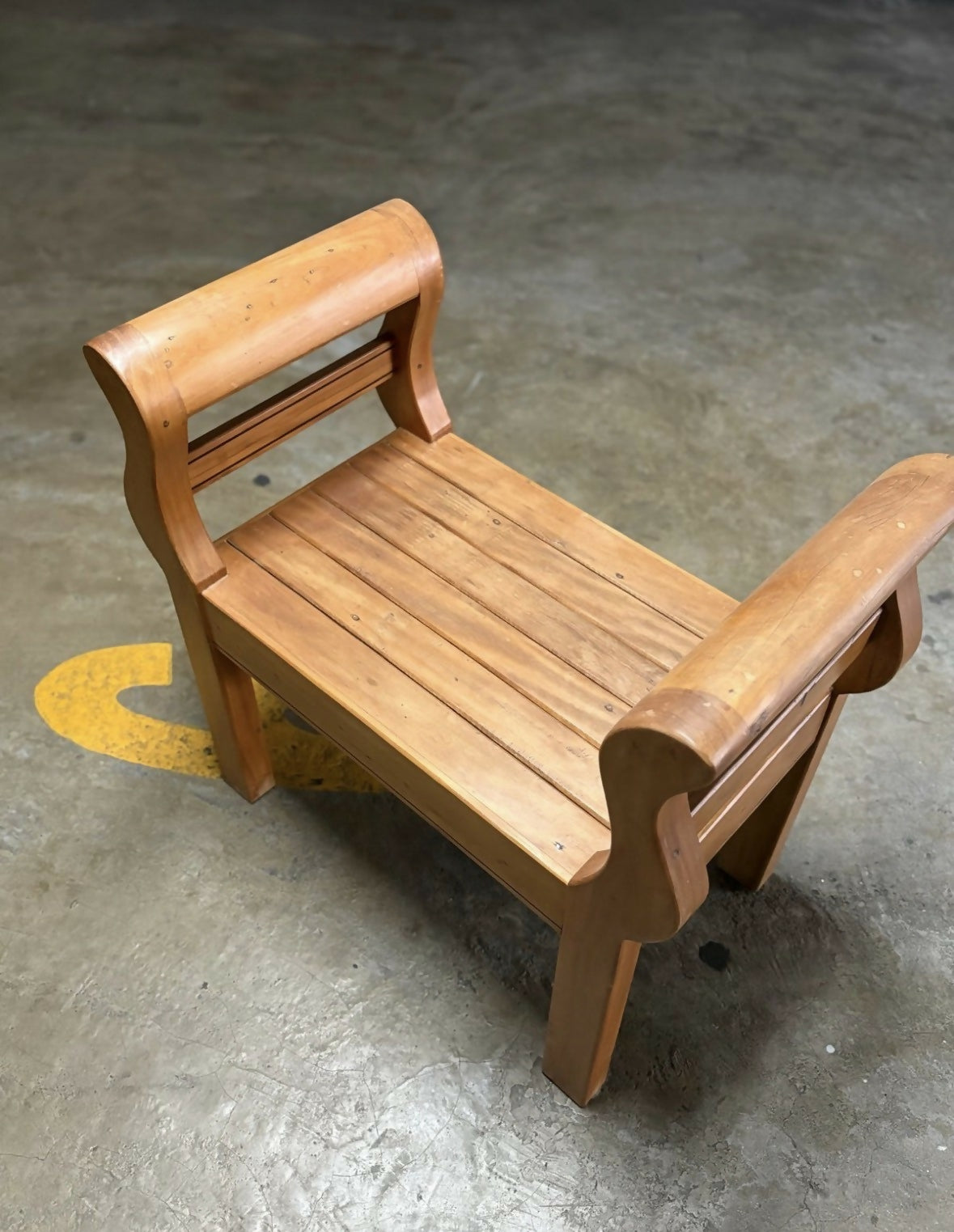 banco estilo marquesa em peroba