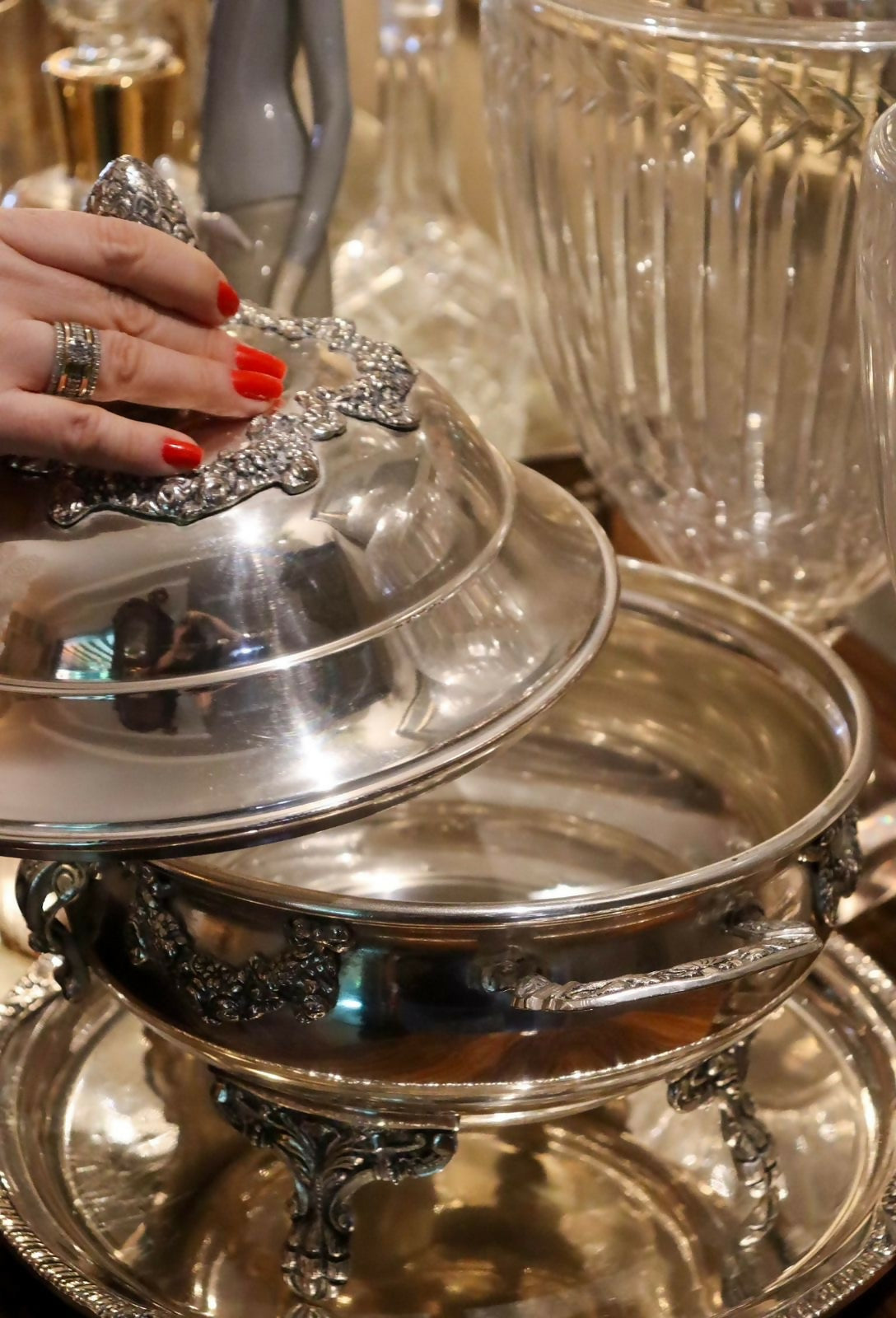 LEGUMIER - TERRINA DE SERVIÇO COM PRÉSENTOIR