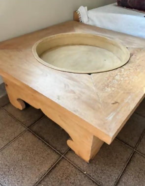 Mesa de Centro Quadrada com Cuba Embutida — Colonial