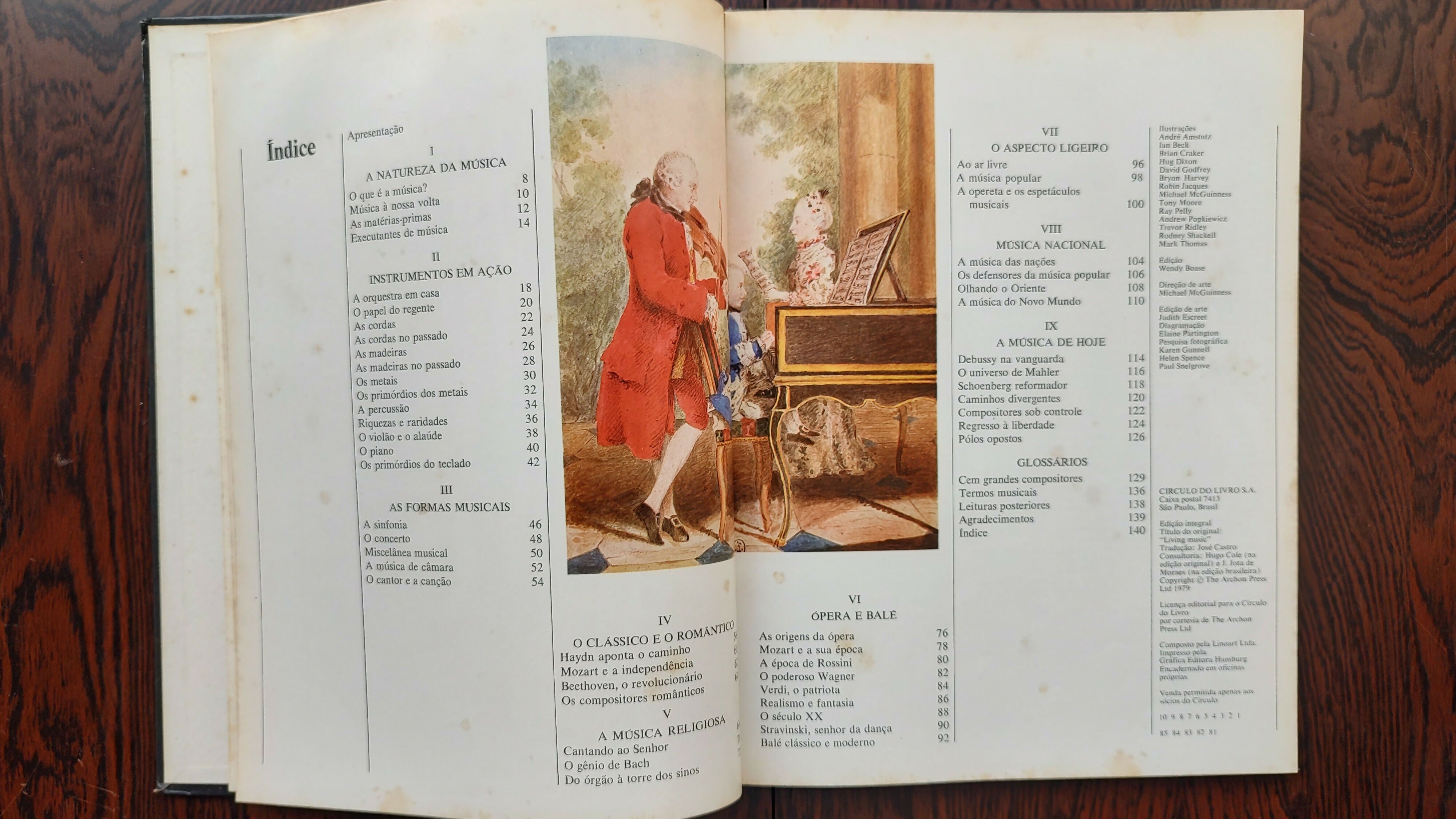 Livro &quot;O livro da Música&quot; publicado em 1979