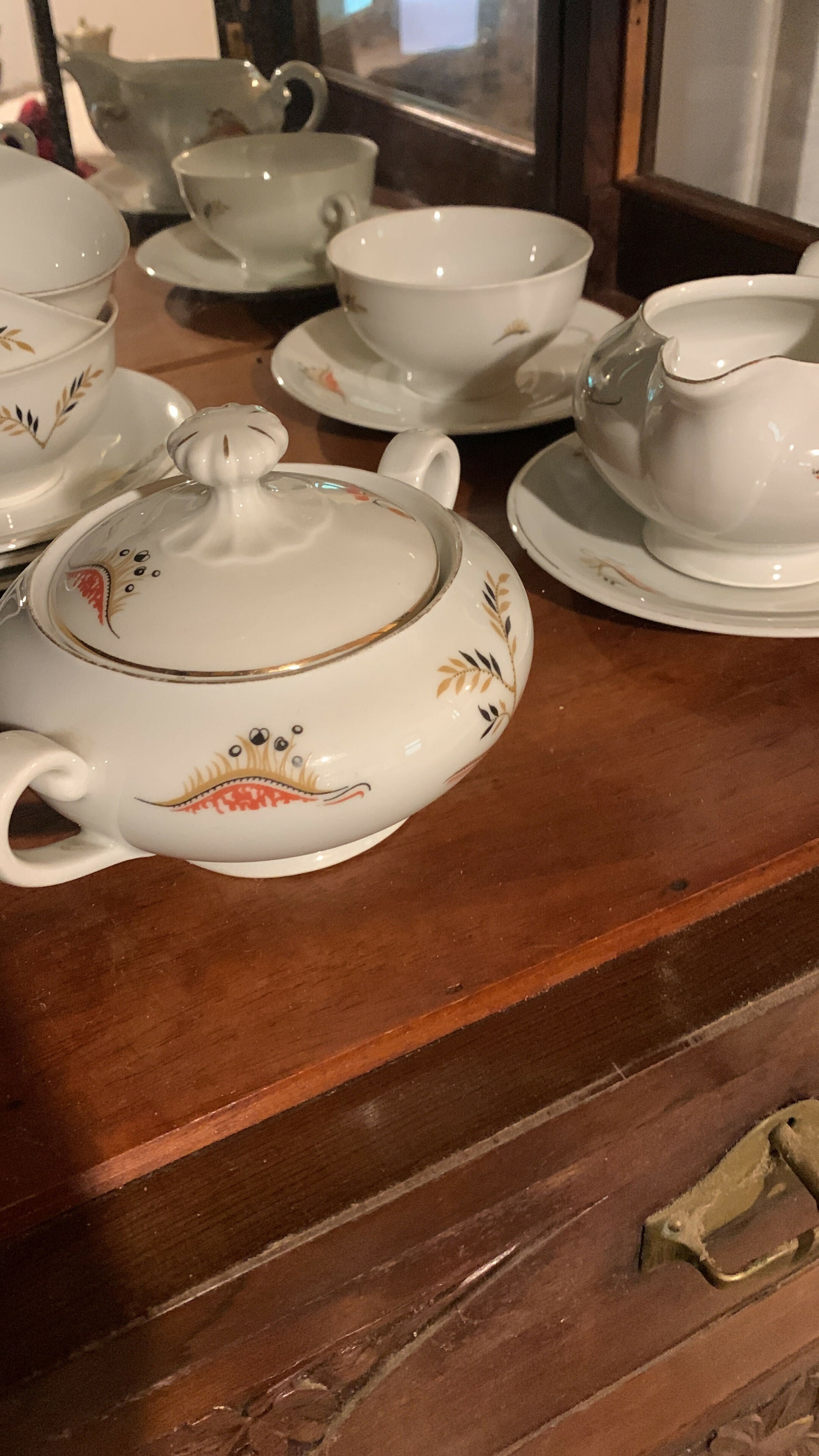 Conjunto de Chá Porcela Tcheca