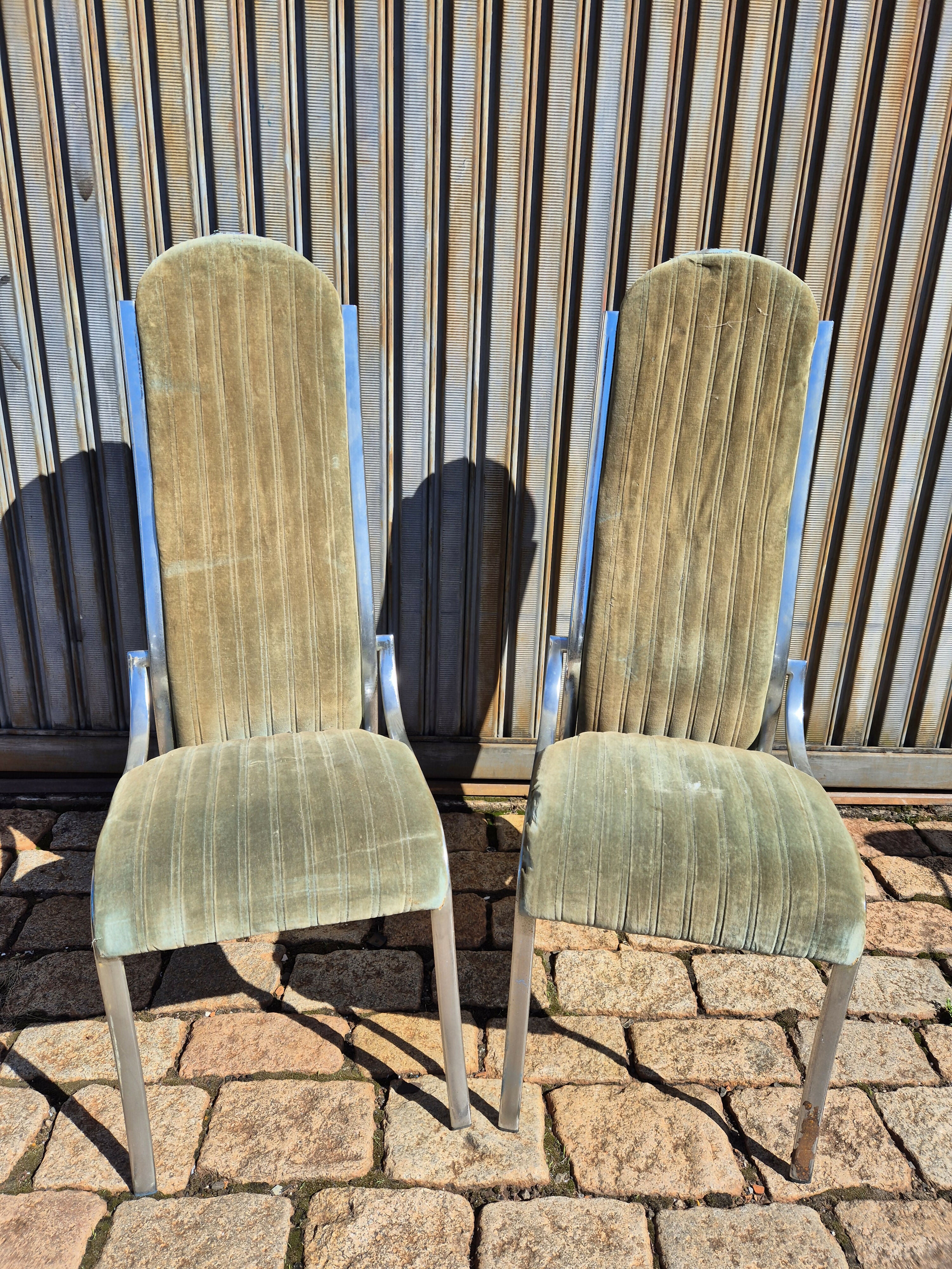 Set 8 cadeiras vintage anos 70 estilo Romeo Gi