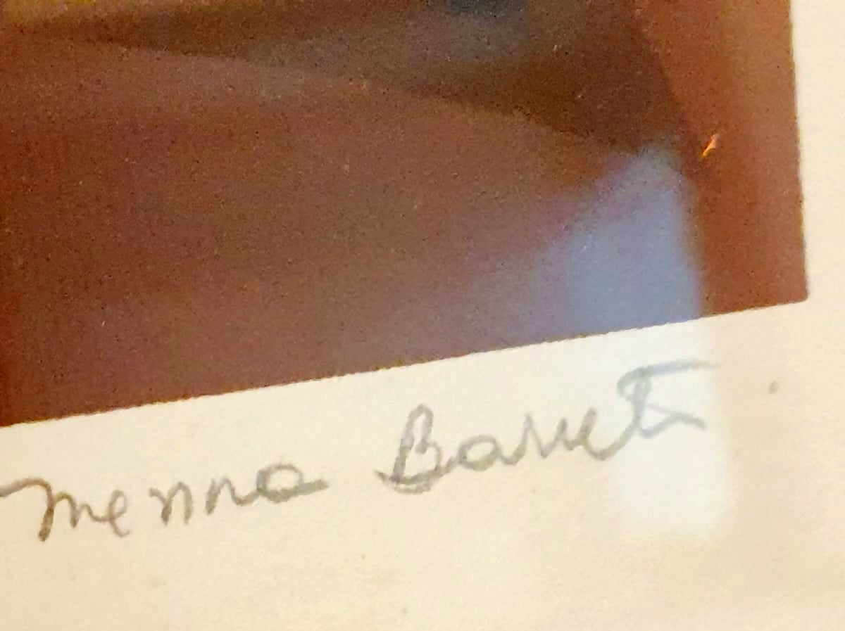 Quadro com técnica mista em impressão gicleé de Sonia Menna Barreto chamada Junho. Impecável!