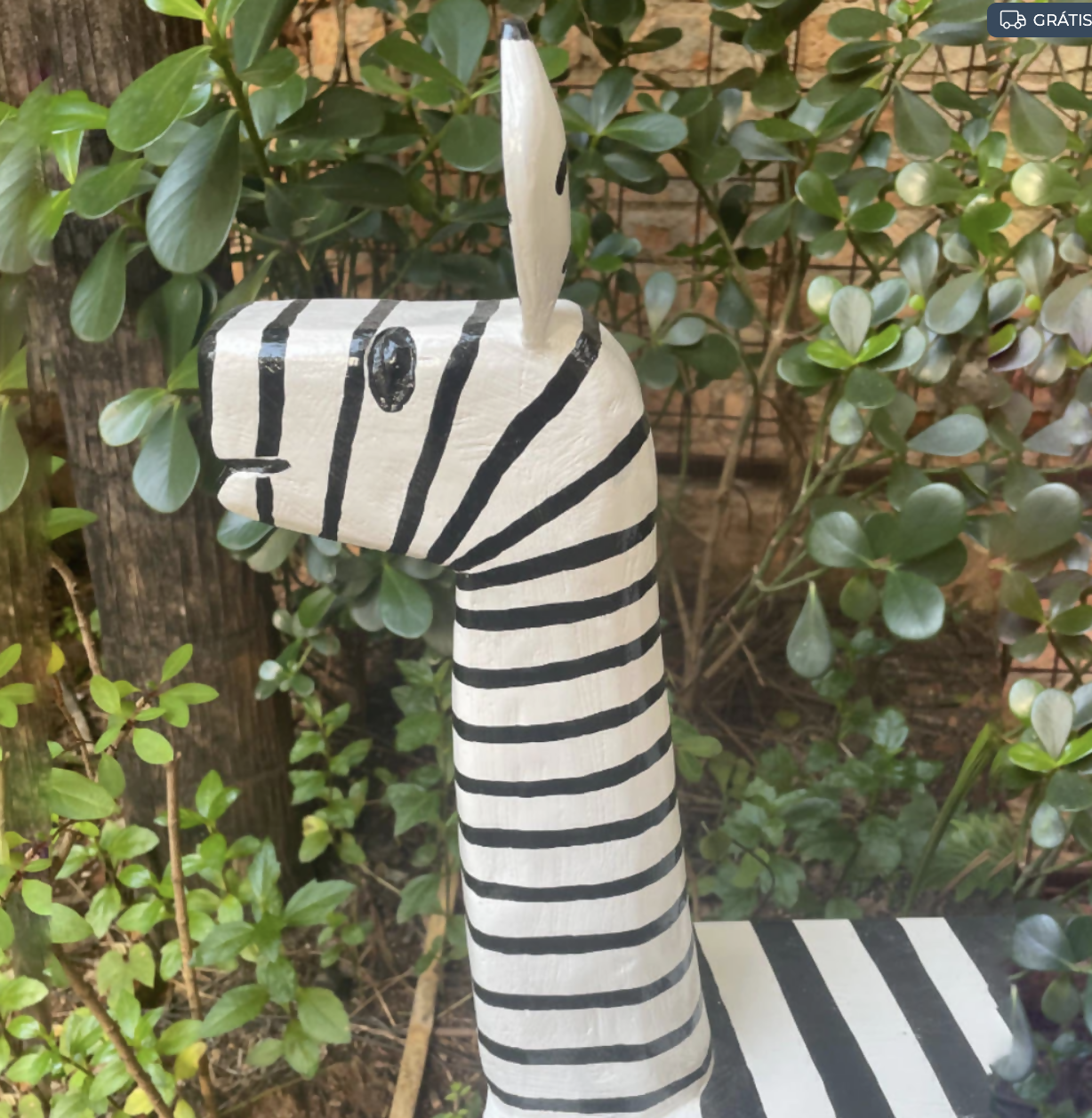 Banco Zebra do artesão Leandro Santos * Ilha do Ferro