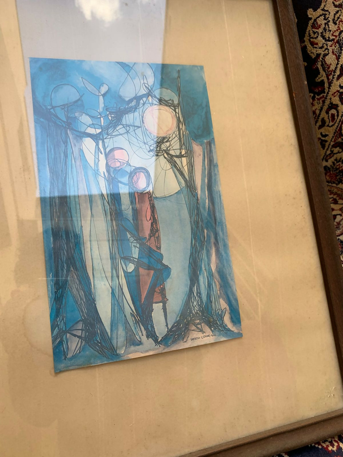 Quadro com Gravura — Berco Udler | Composição Abstrata