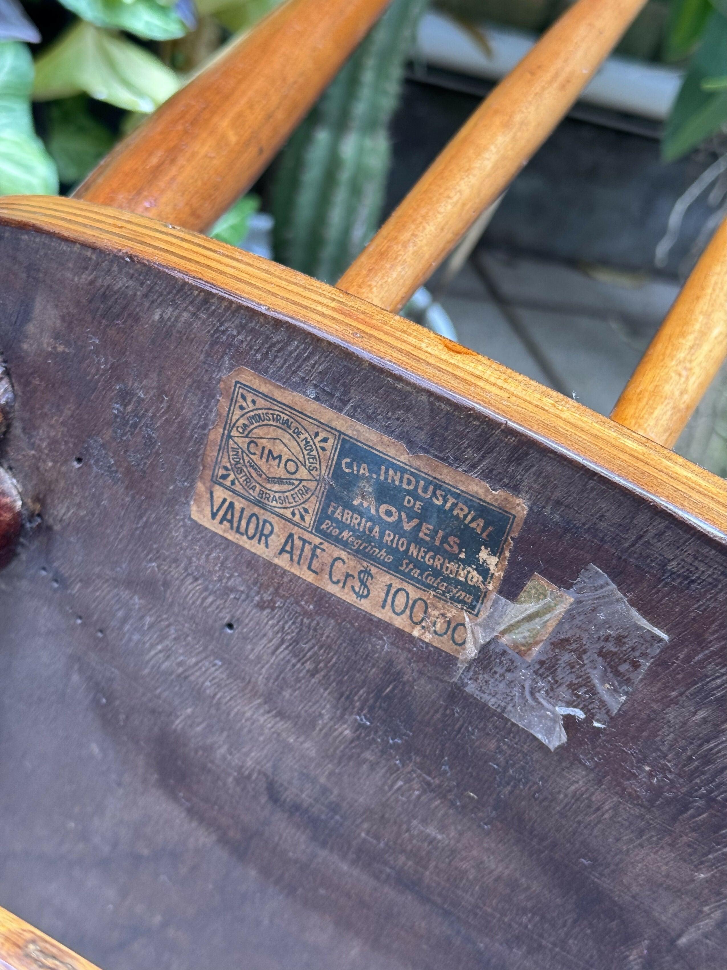 SELADA cadeira CIMO muito antiga com rodinhas