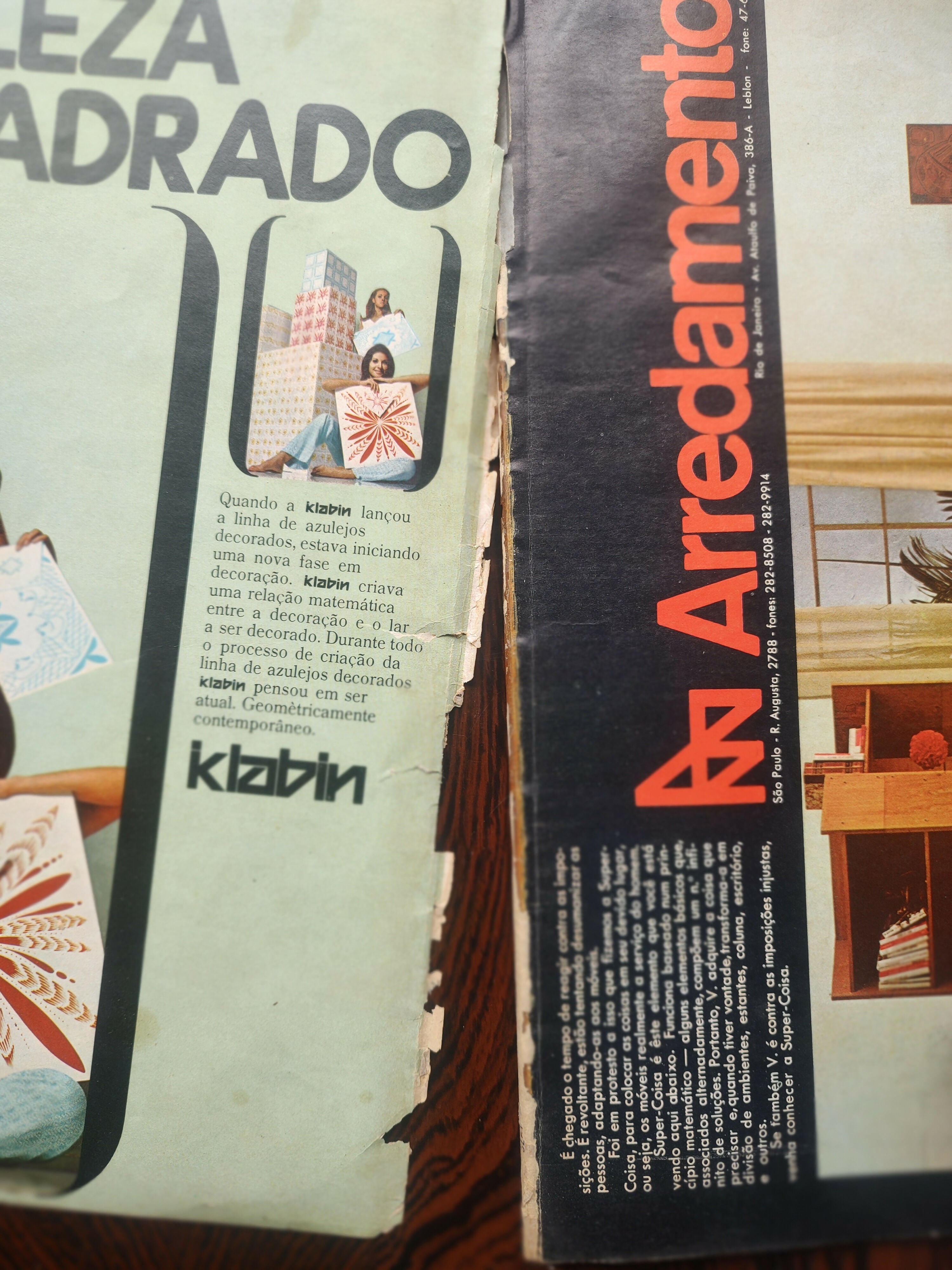 Antiga &quot;Revista Casa &amp; Jardim&quot; - 1970 (Capa Mobília Contemporânea)