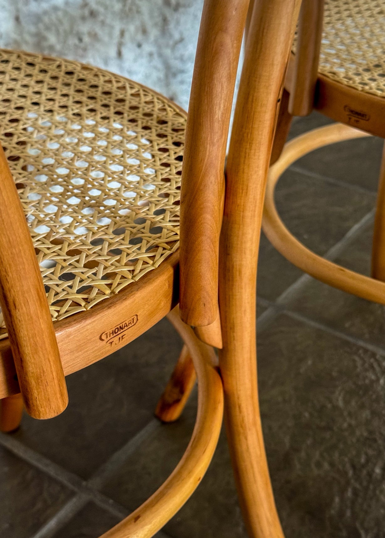 Cadeira Thonet (Thonart) com assento em palhinha - restaurada 