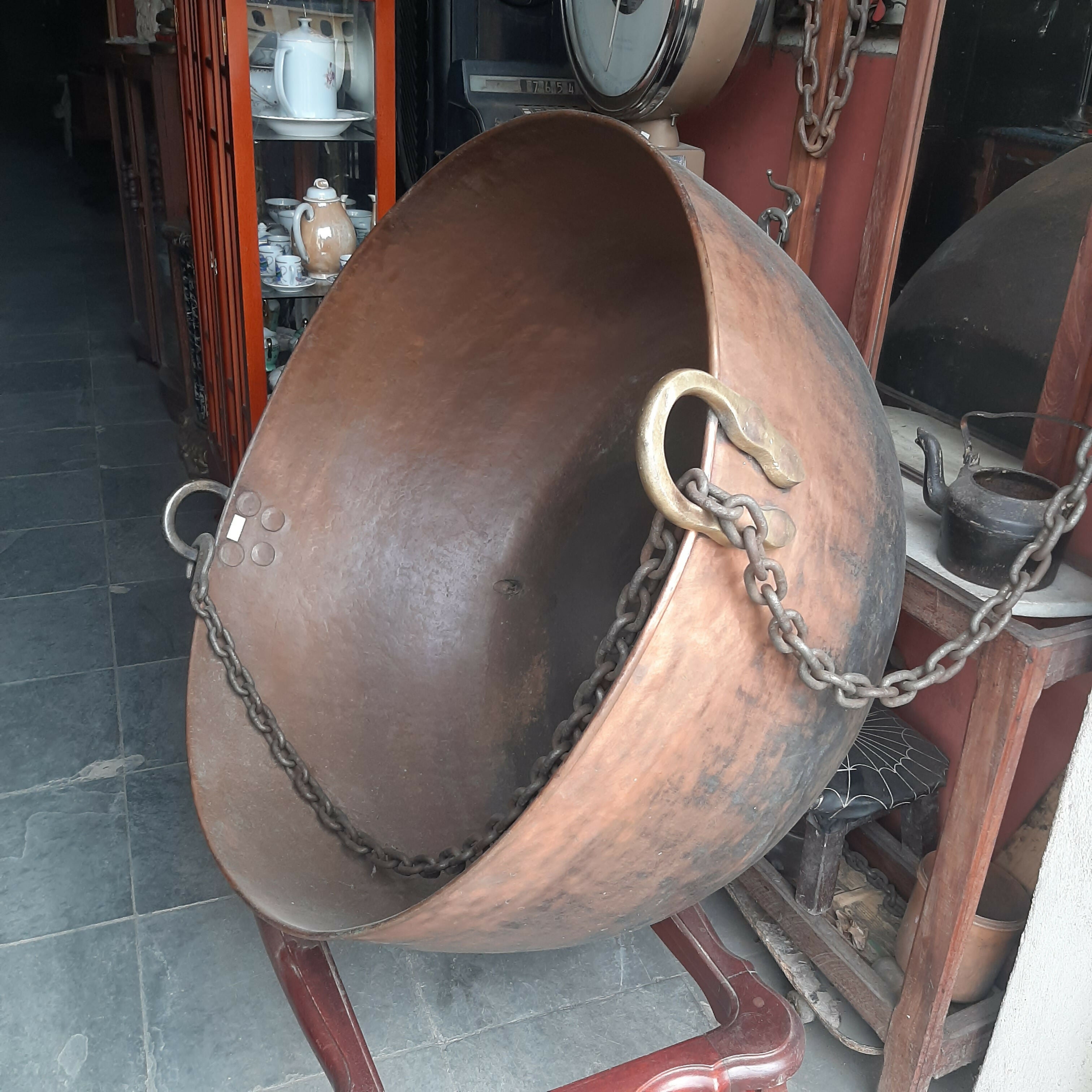 Antigo tacho de cobre 400L