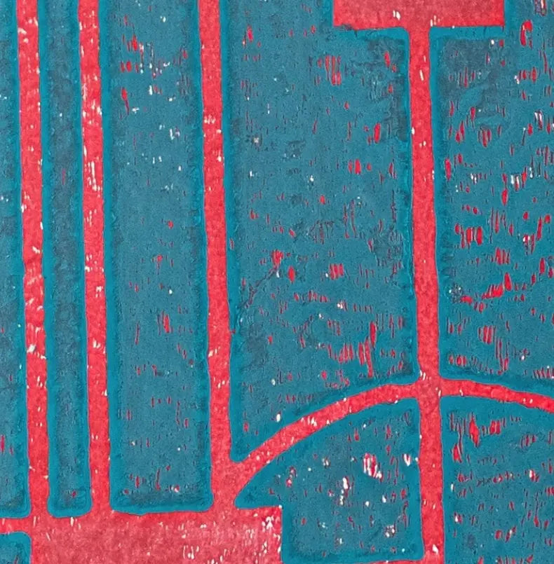 Quadro Decorativo Abstrato 38x28 Red - 158