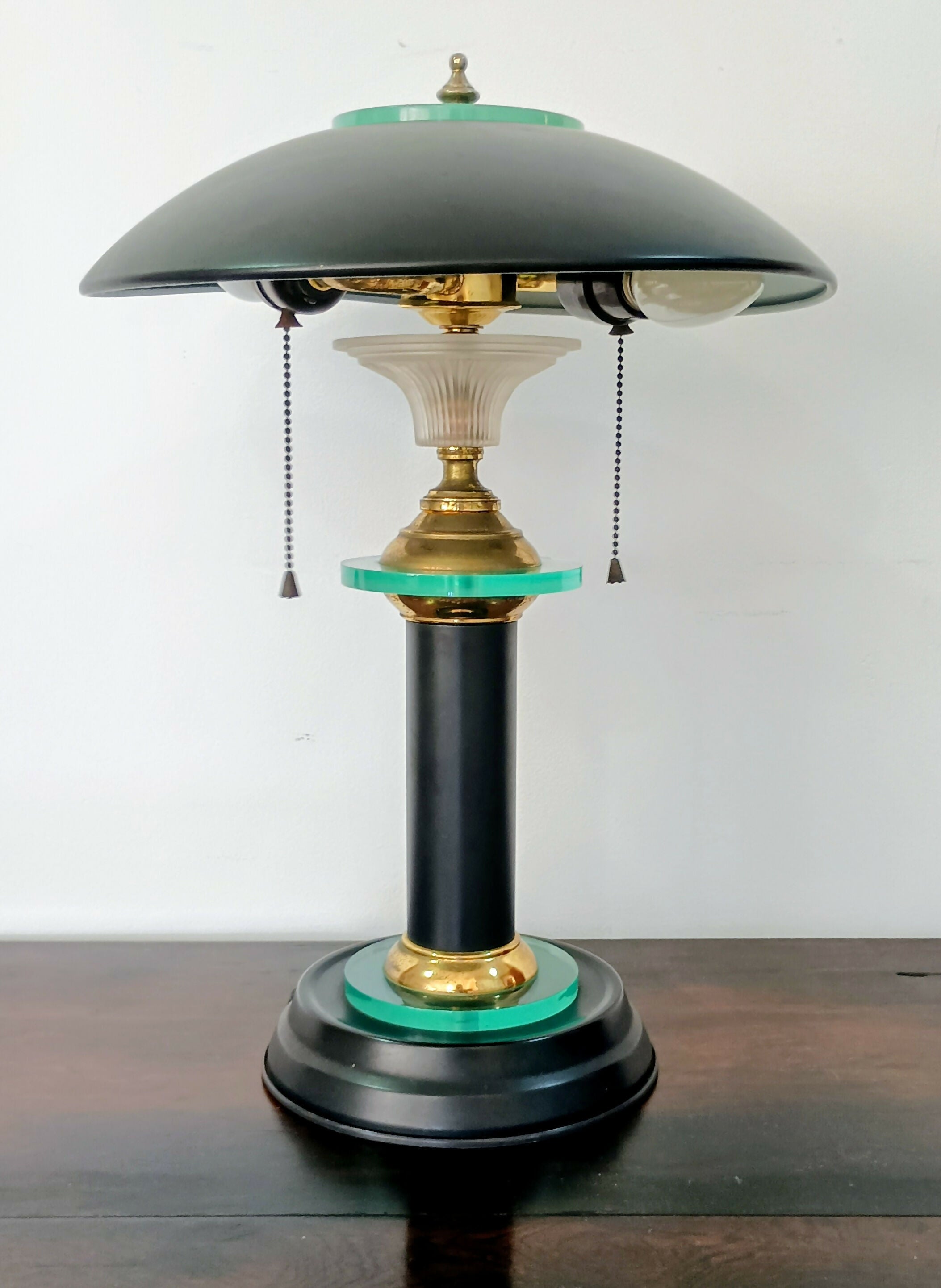 Luminária de mesa anos 70 estilo Banqueiro