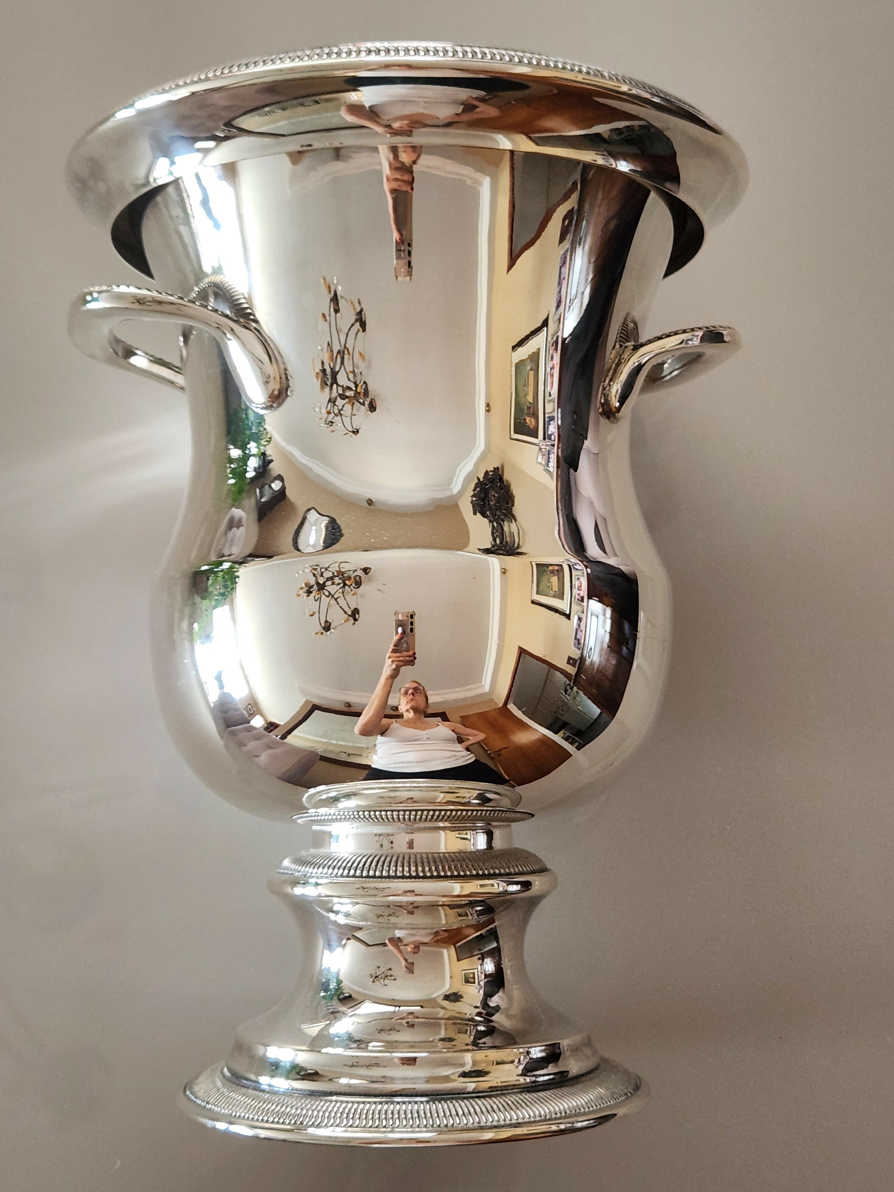 Balde de gelo para bebidas em prata 100 meridional