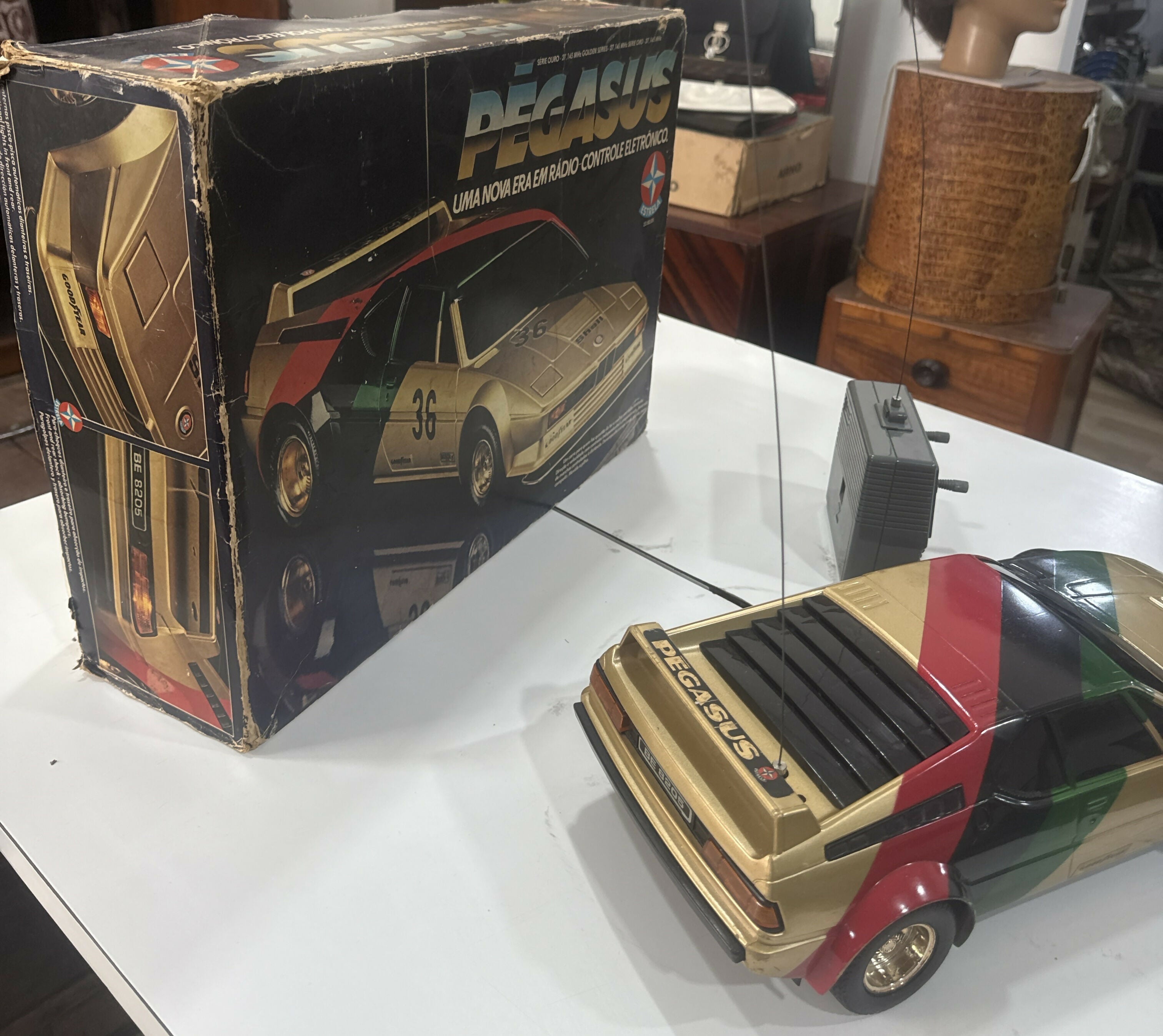 Pegasus Série Ouro 1983 – Estrela • Rádio Controle • Original • Com Caixa