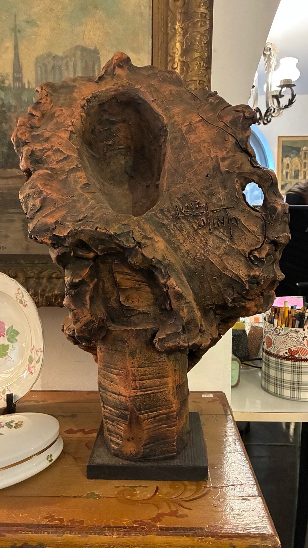 Busto Feminino em Terracota