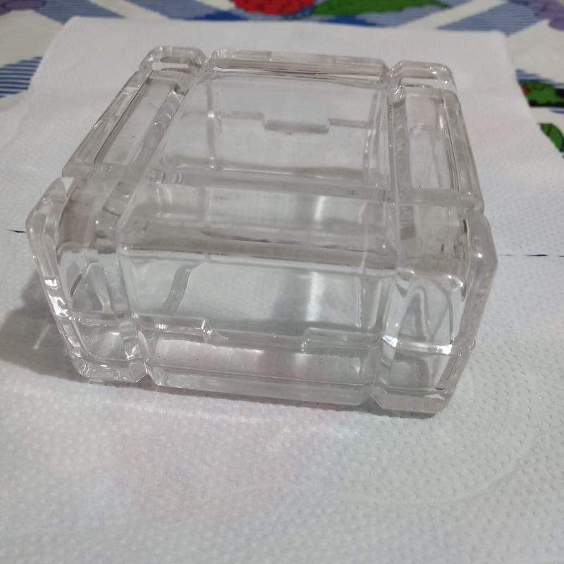 porta joias (trinket box) quadrada. rcr royal cristal rock italiana 9 x 9 - estilo quebra cabeça