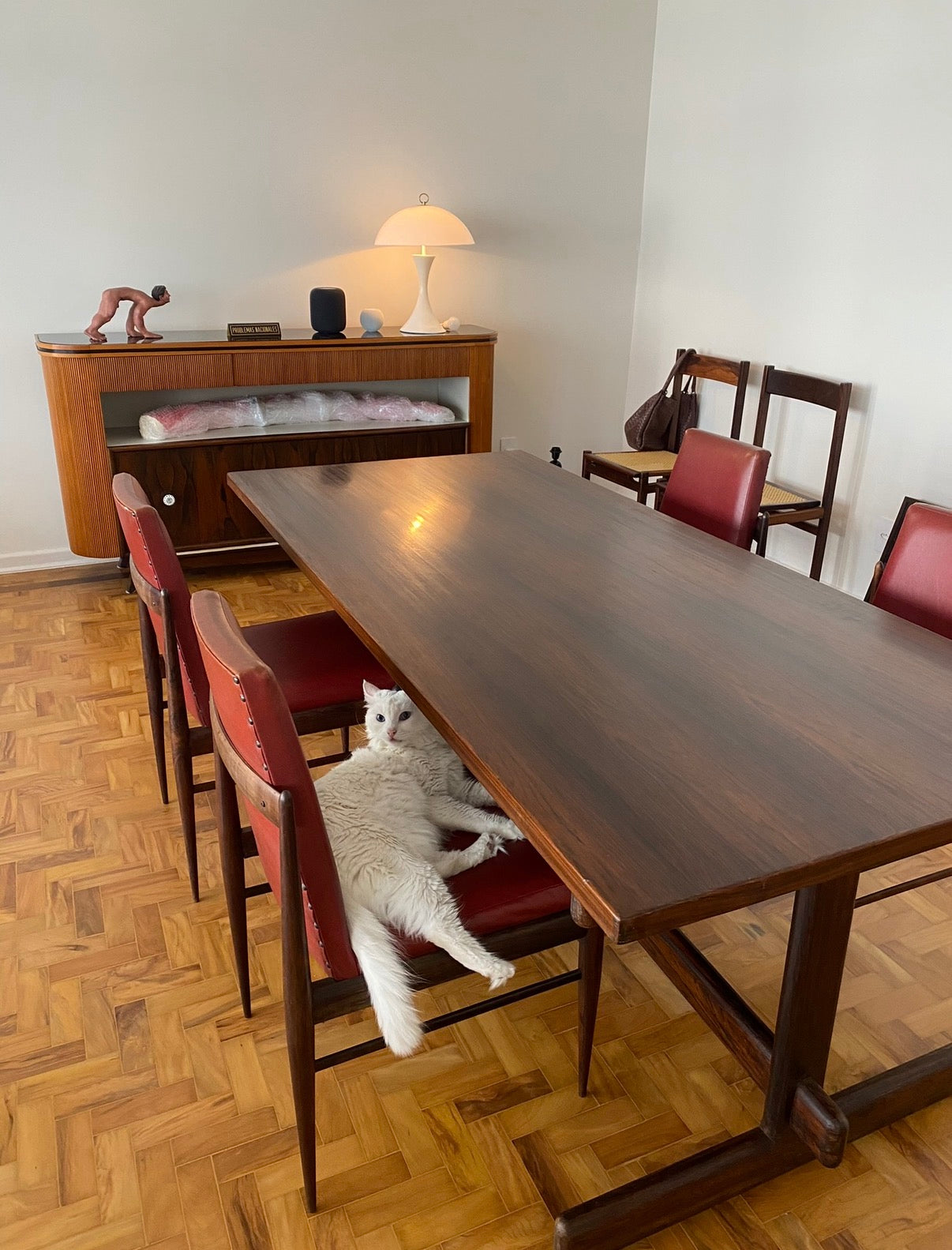 Mesa de Jantar Retangular em jacarandá - anos 60