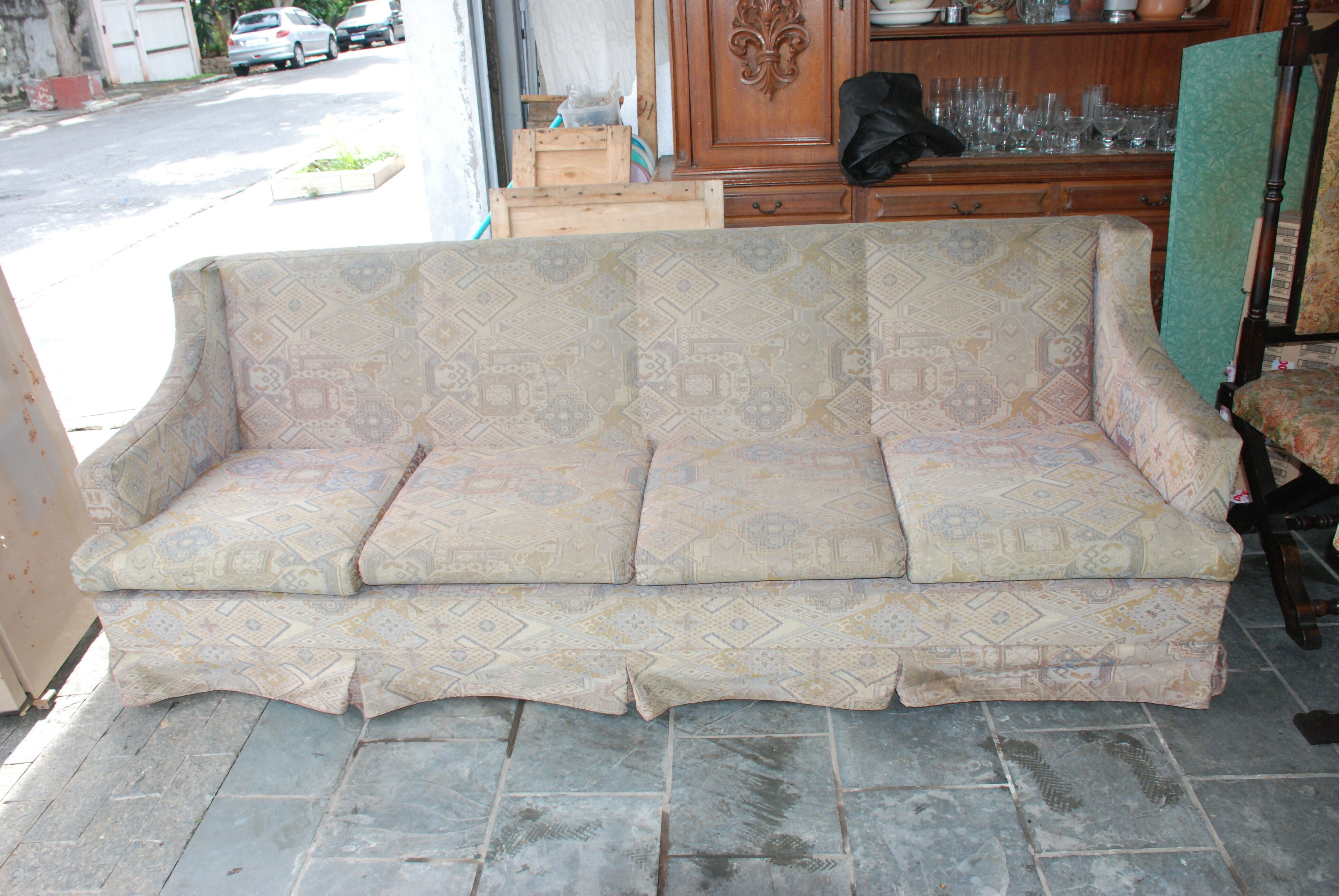 sofa anos 70 - 4 e 2 lugares - 2.30 x 80 - 1.20 x 80
