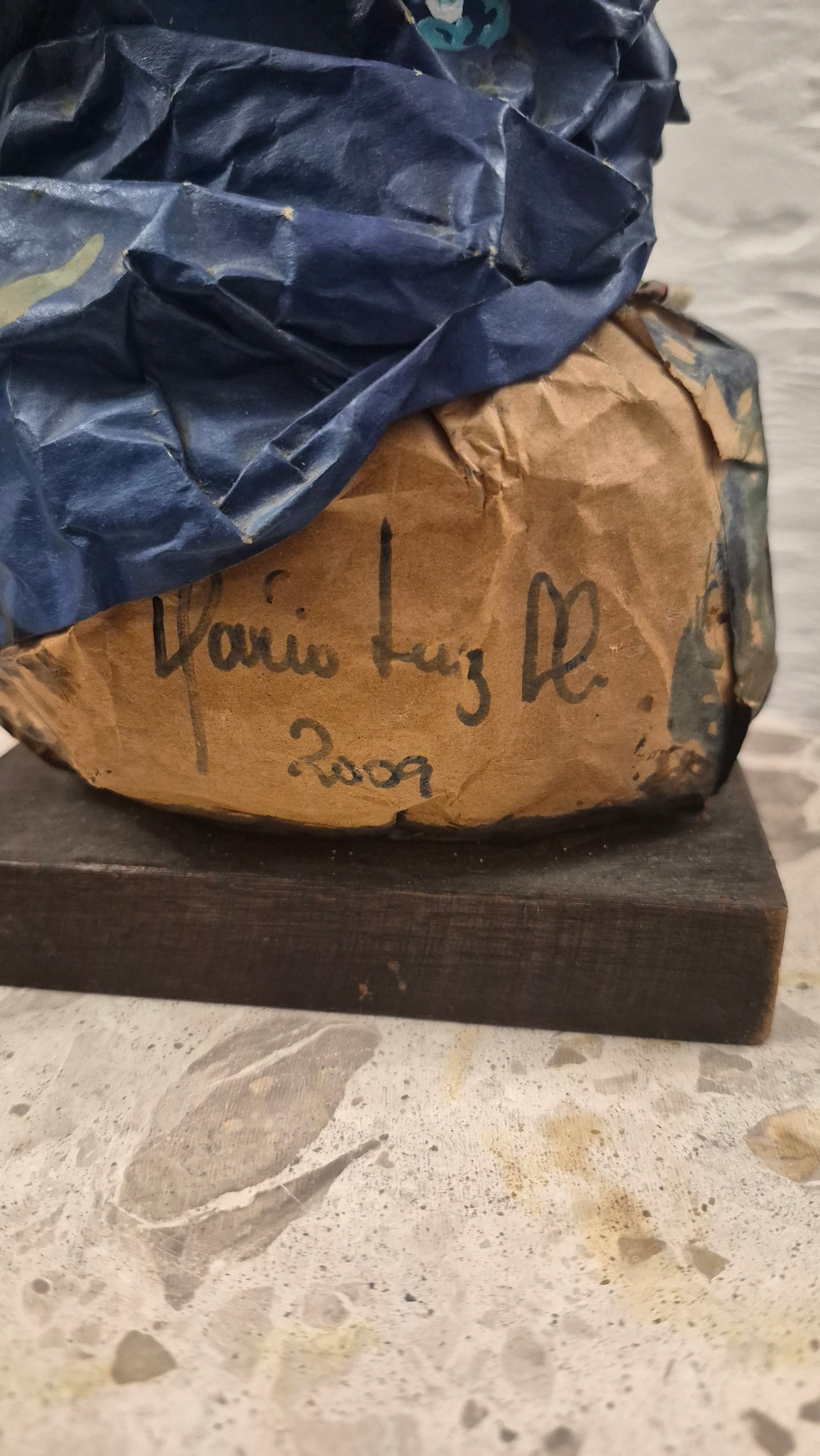Escultura arte sacra em papel Nossa Senhora da Conceição