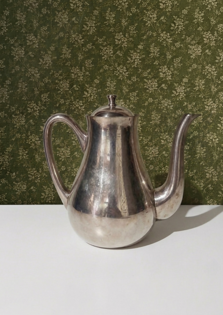 Lindo conjunto de chá e café marca Wolff de metal espessurado à prata