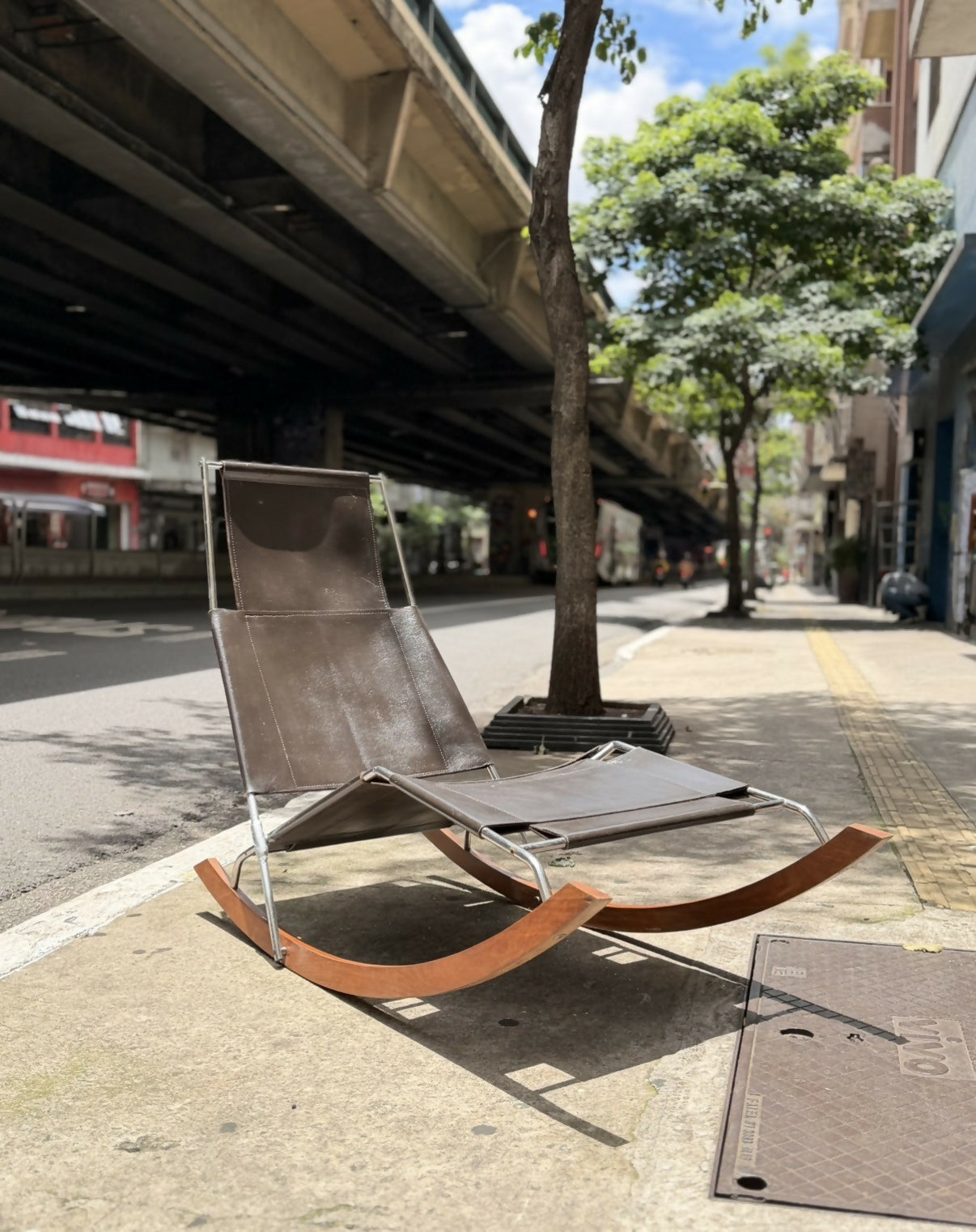 Poltrona espreguiçadeira anos 70