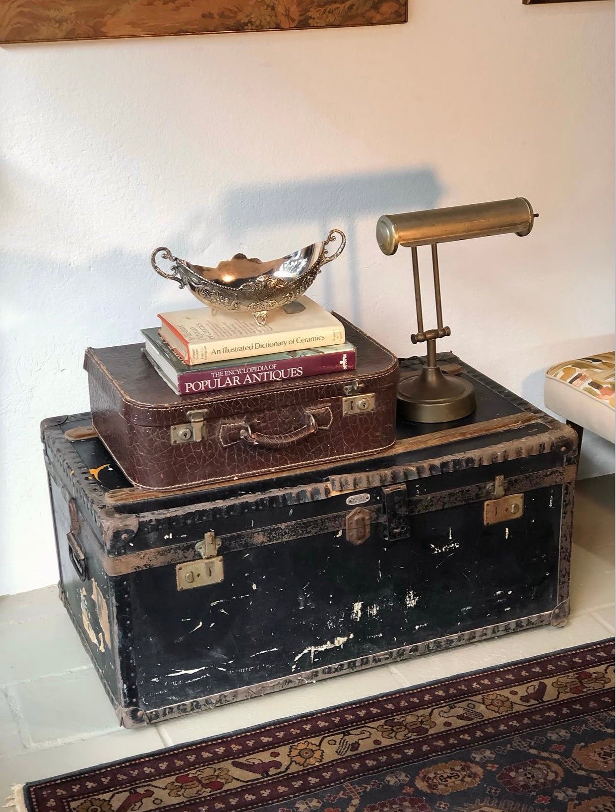 Baús vintage relíquia histórica da imigração