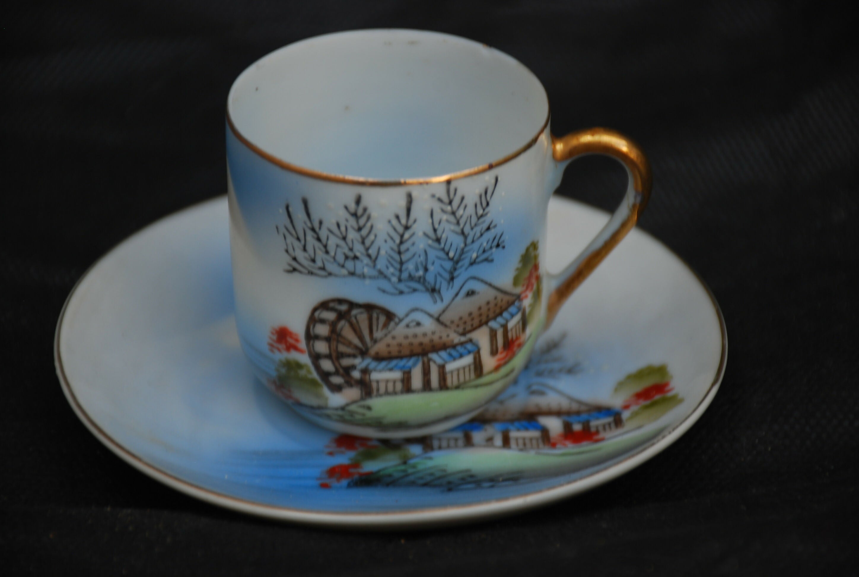 conjunto porcelana japonesa casca de ovo anos 60 , original