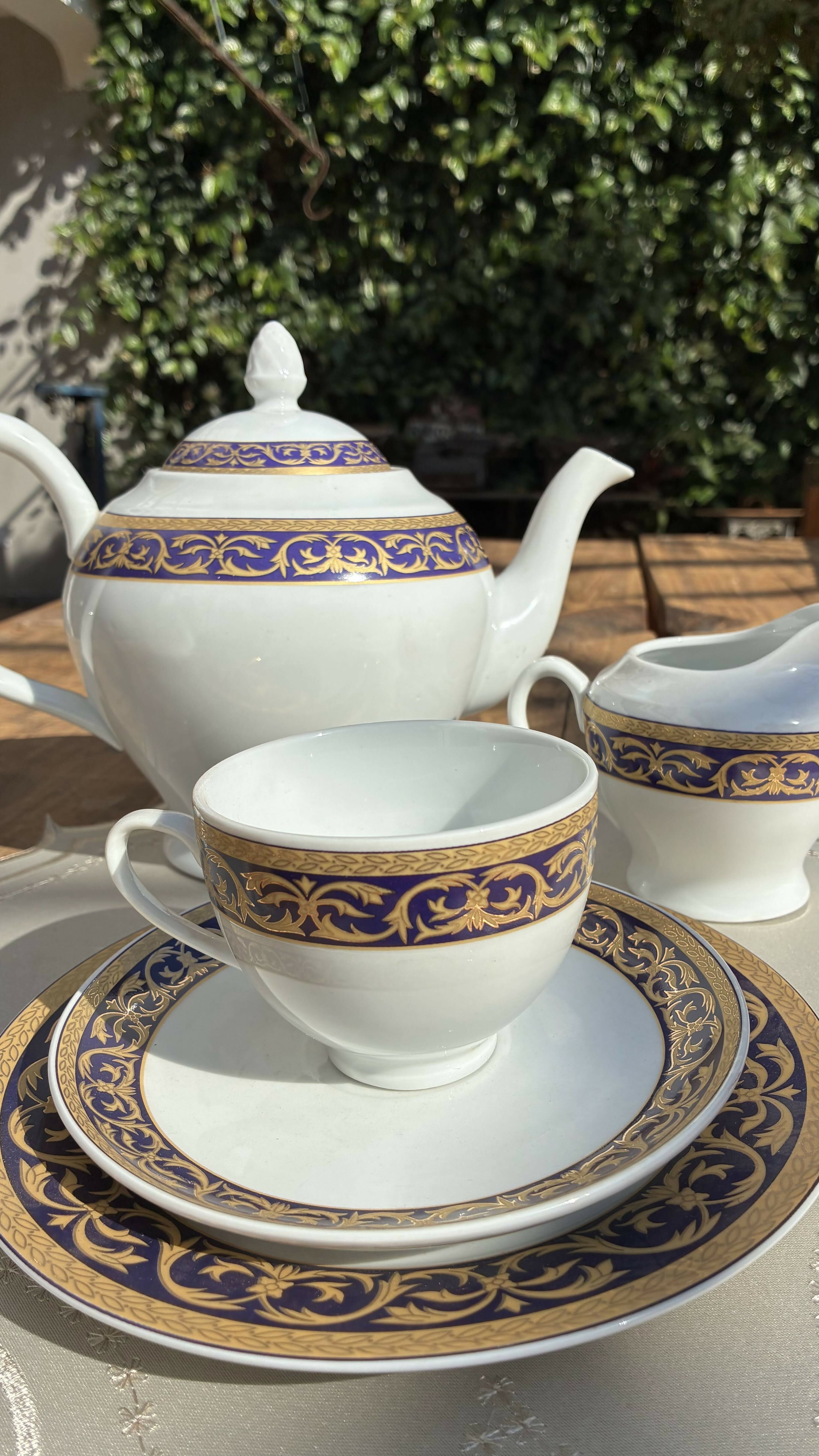 Jogo de Chá Porcelana Inglesa
