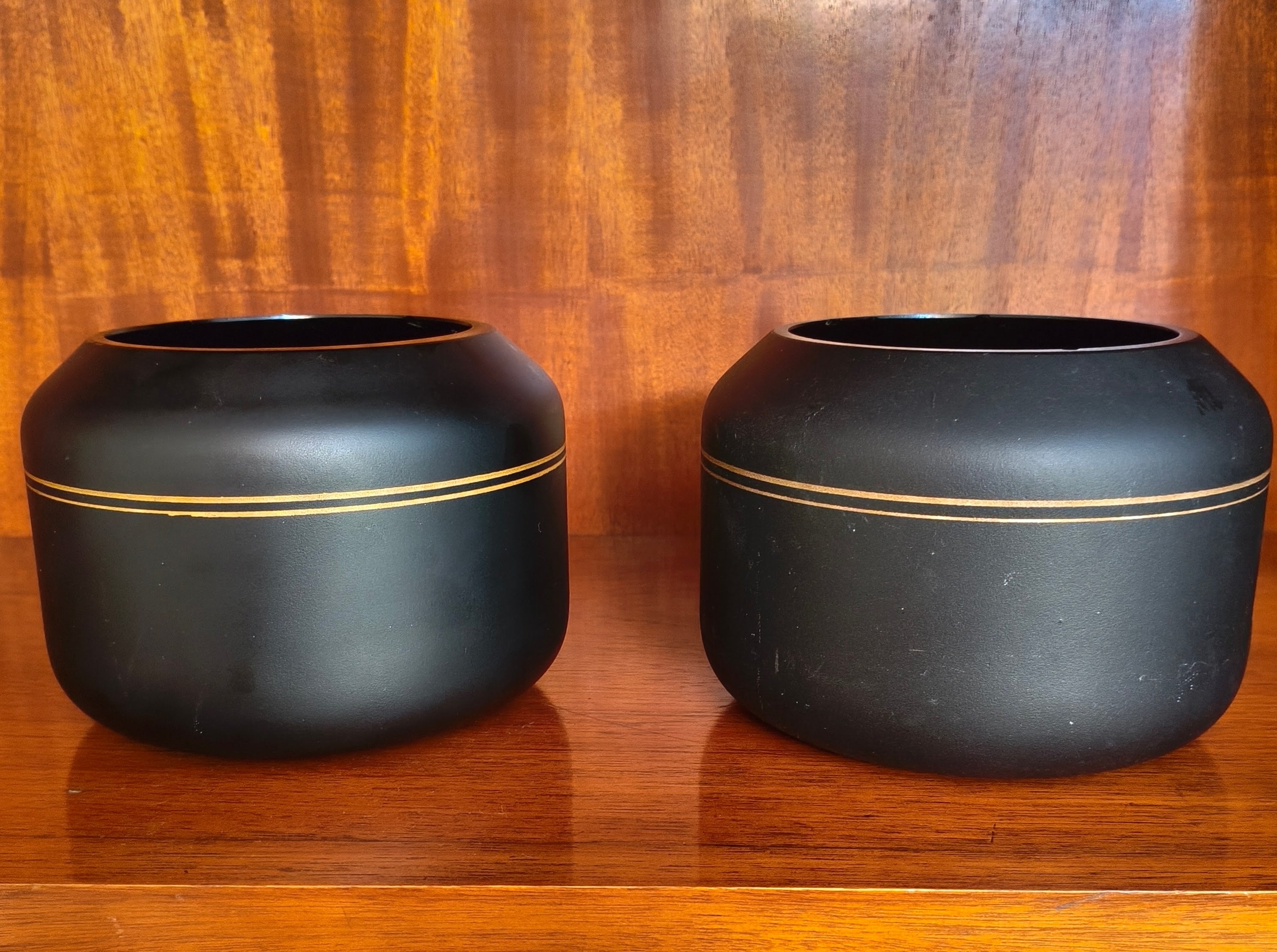 Par de vasos em vidro