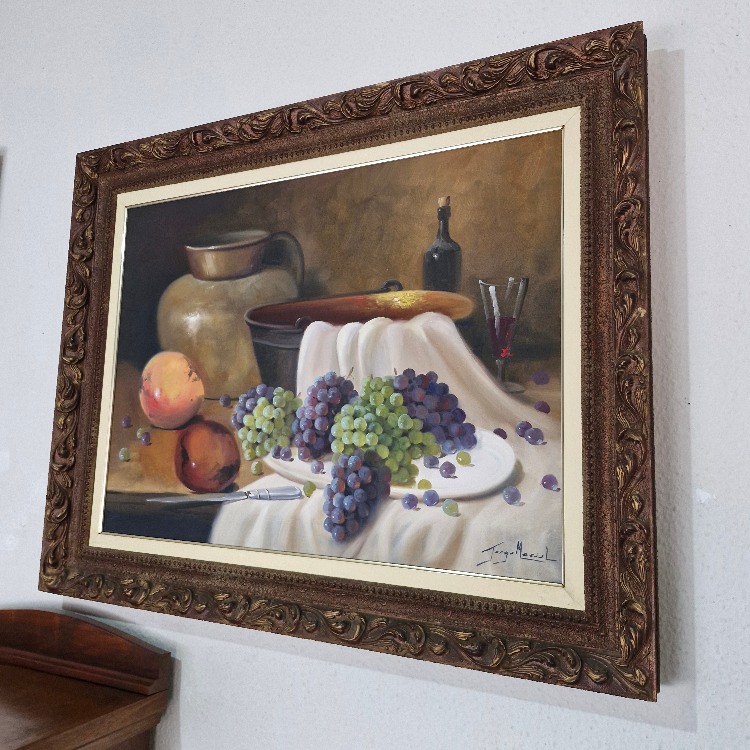Quadro Ost Jorge Maciel pintor Mineiro - Natureza Morta 