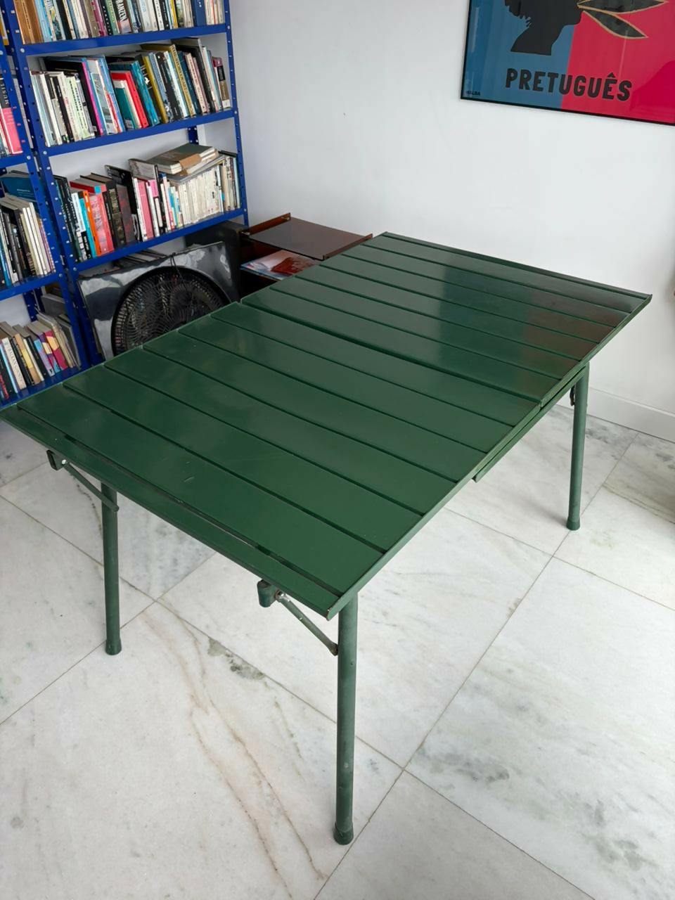 Mesa Camping Retrátil Italiana Fuoticasa verde