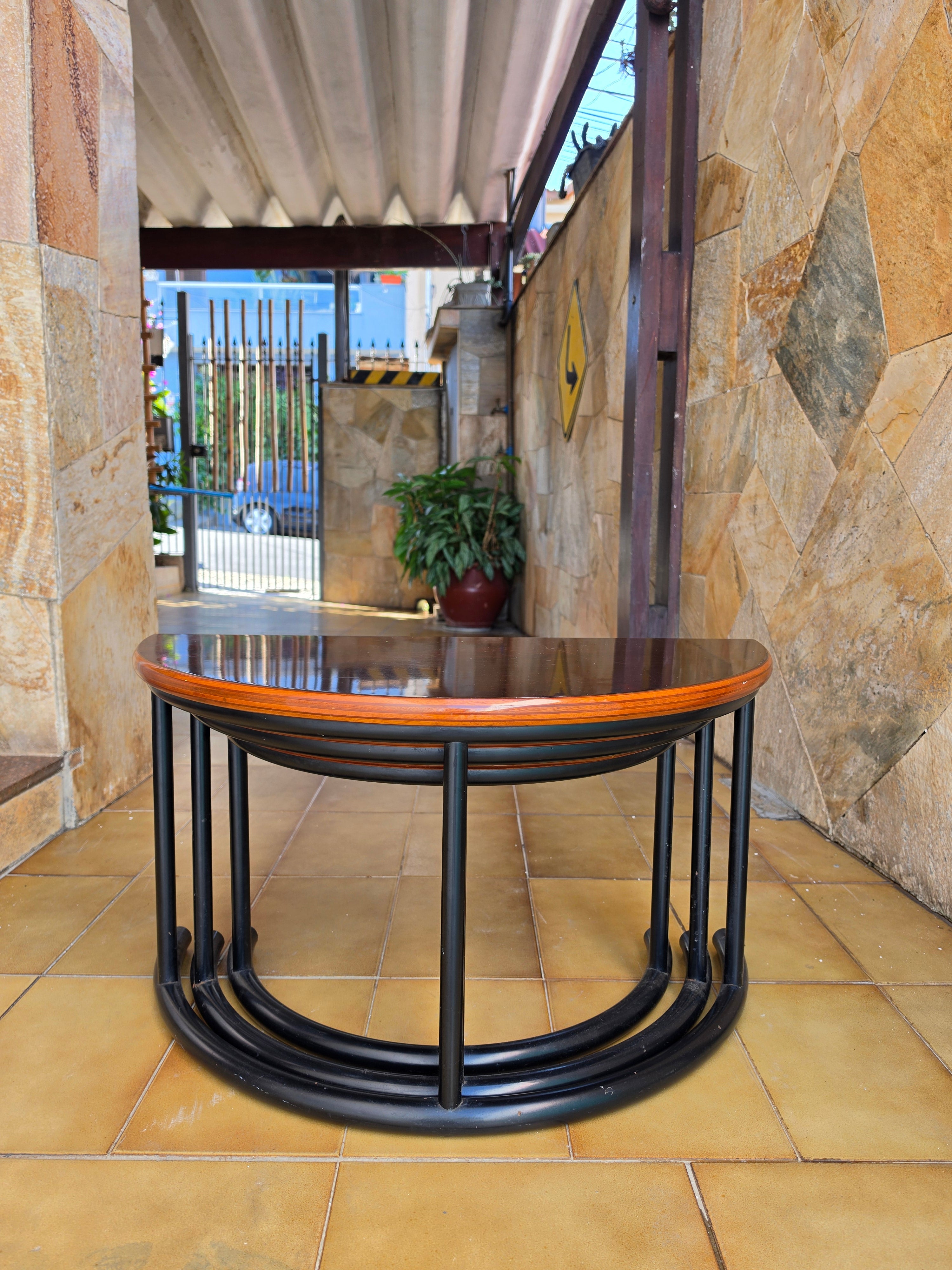 Conjunto mesa ninho Novo Rumo - década de 70