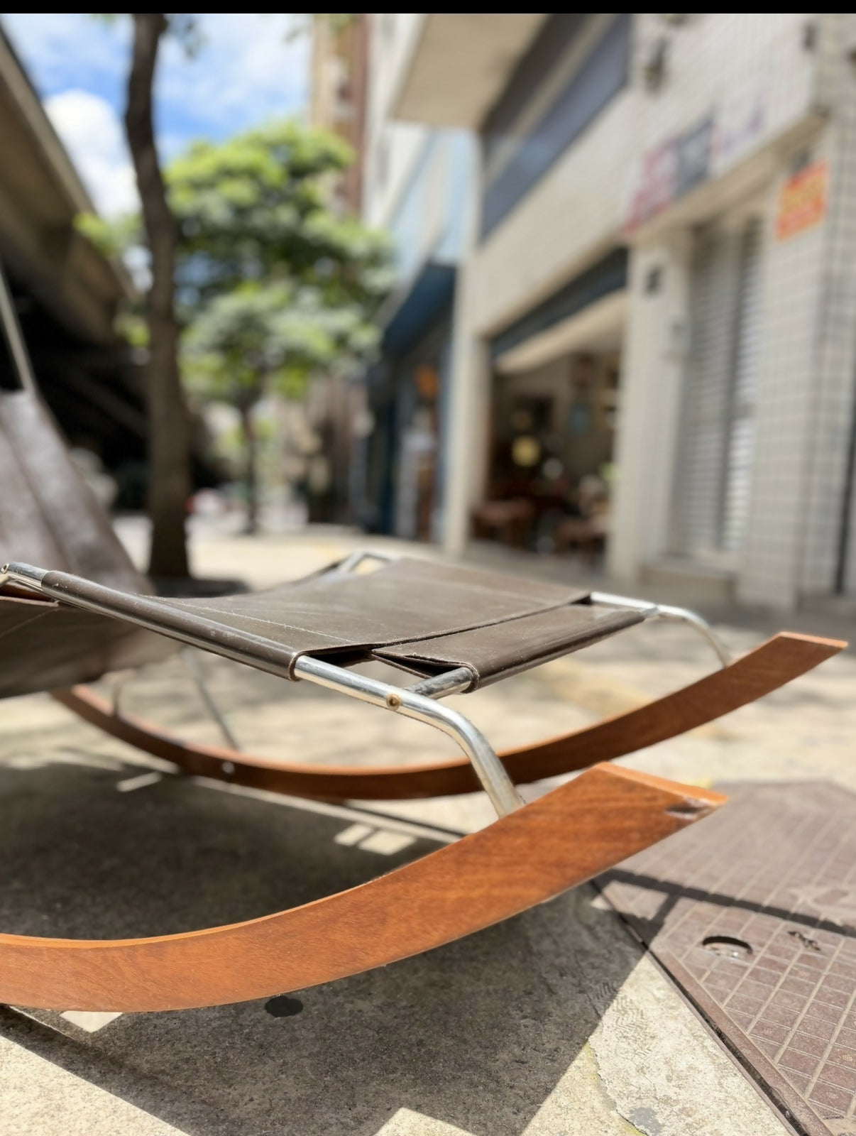 Poltrona espreguiçadeira anos 70