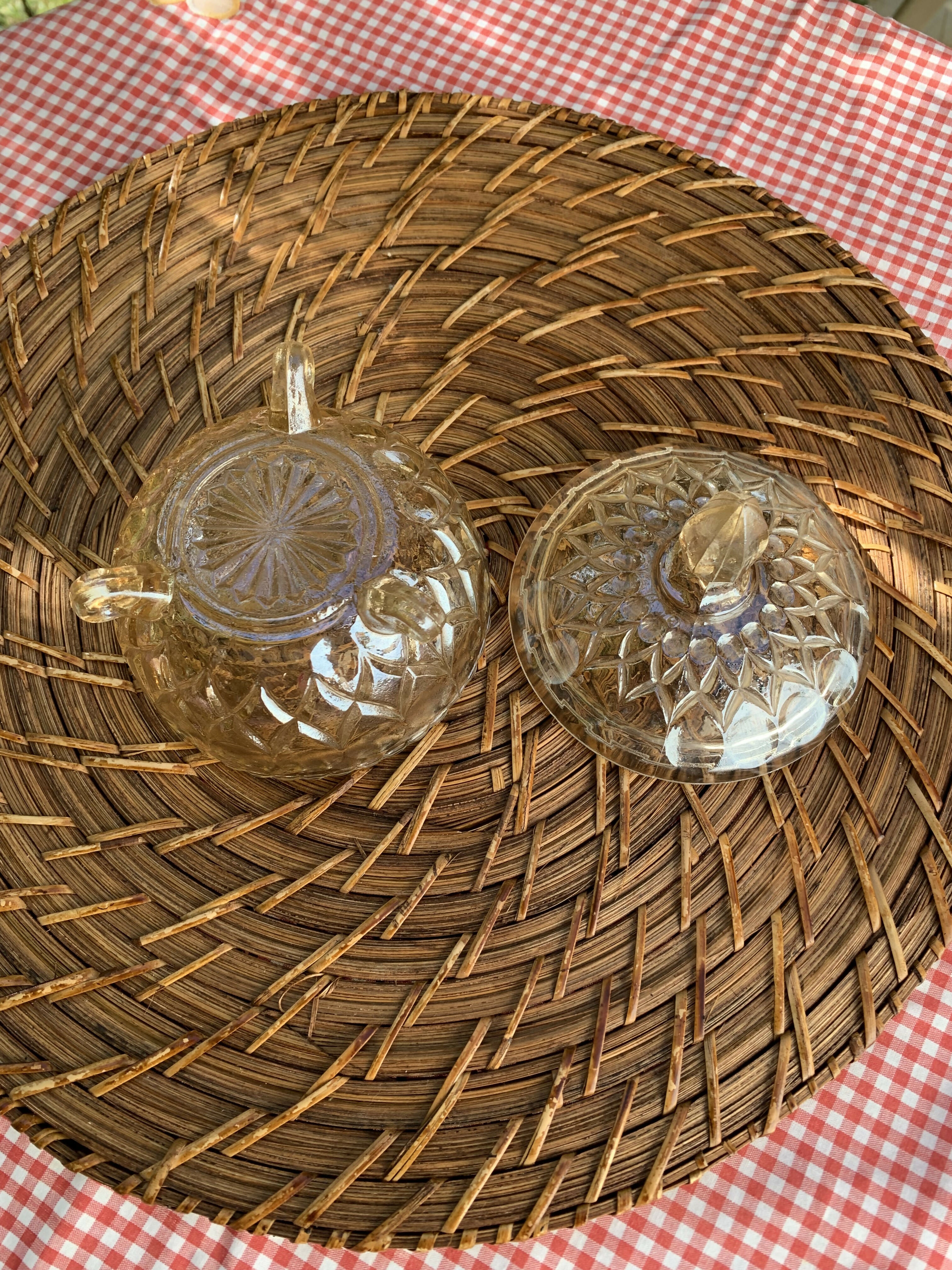 Mini bomboniere em vidro amarelo furtacor
