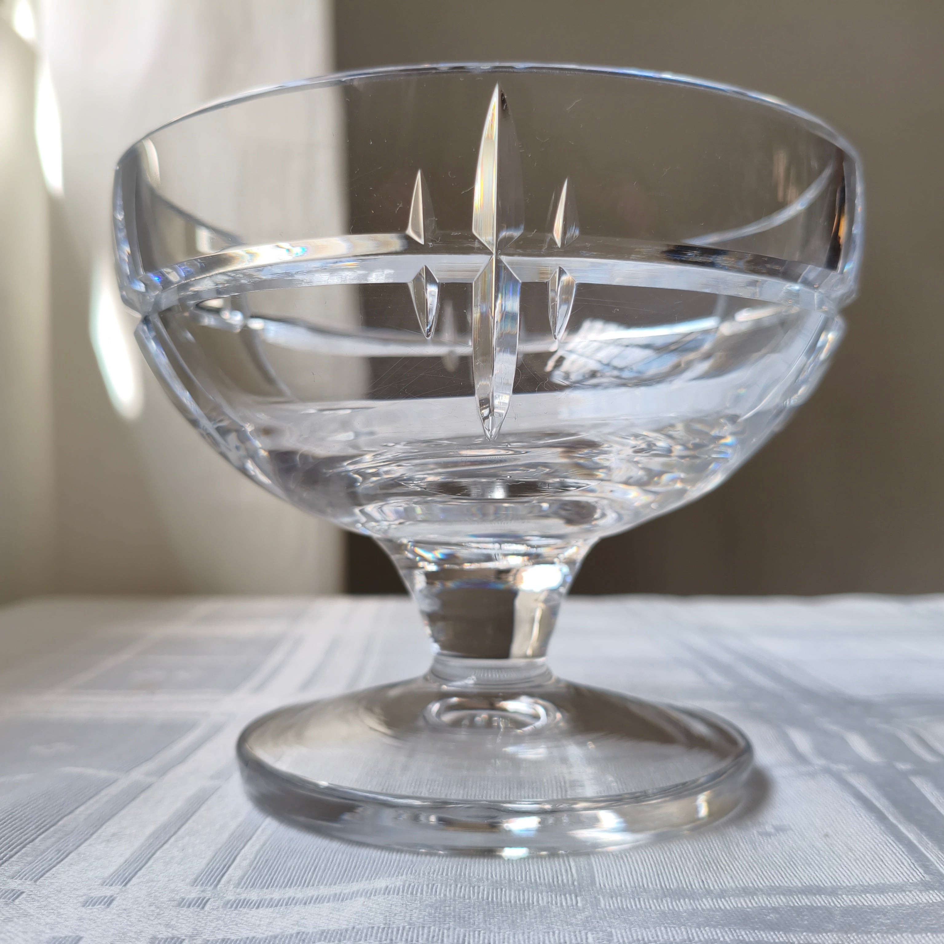Taça em cristal lapidado