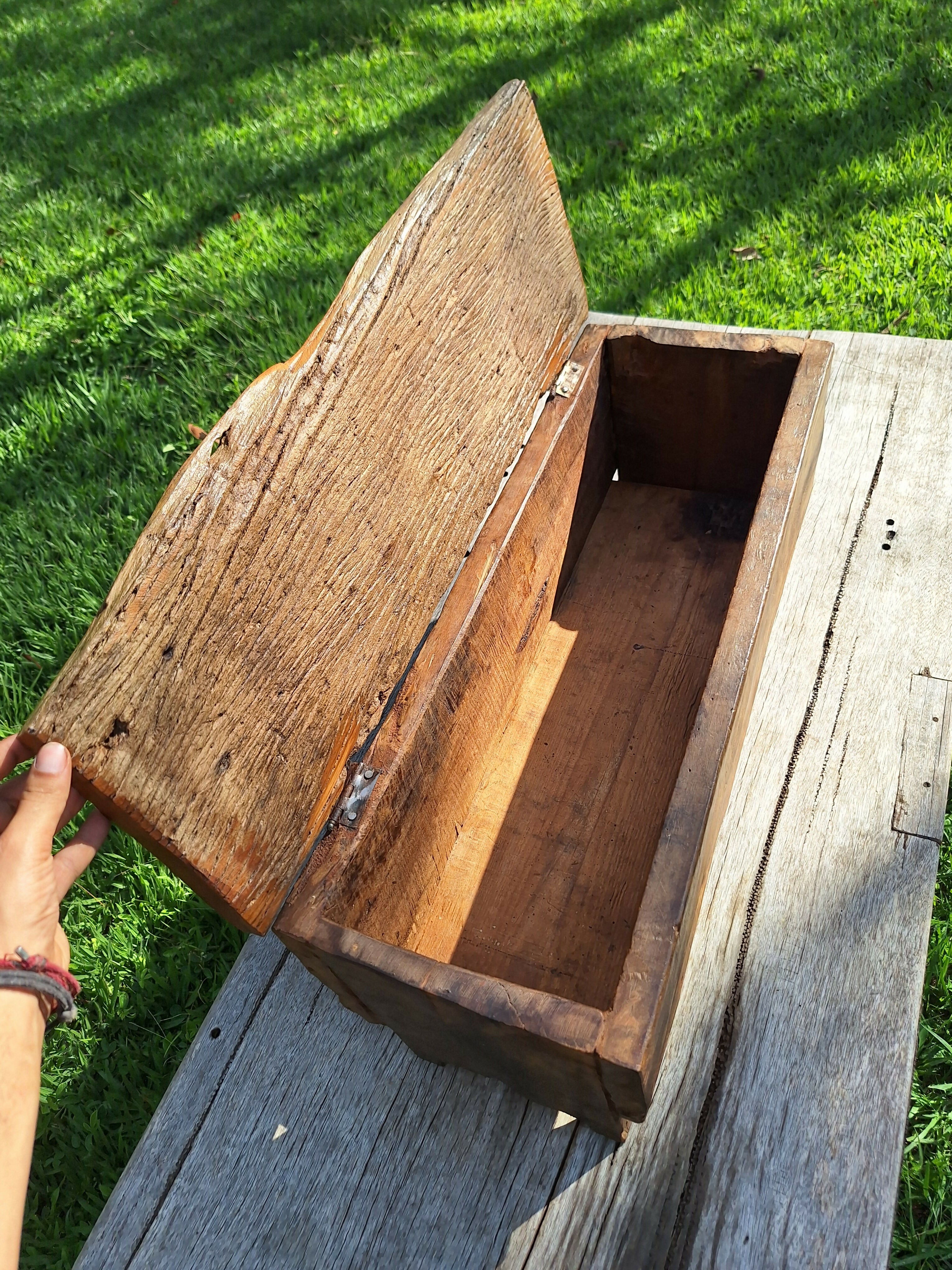 Baú Rústico Madeira Maciça Garimpo Mineiro