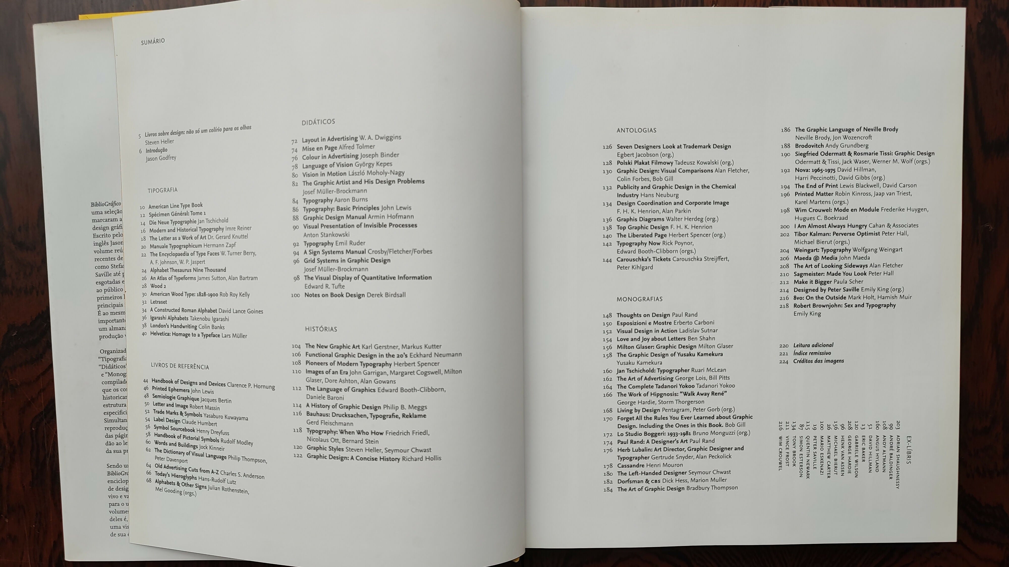 Livro &quot;Bibliográfico - 100 Livros Clássicos sobre Design Gráfico&quot; de Jason Godfrey -