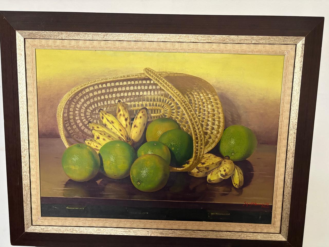 Quadro OBRA DE ARTE – NATUREZA MORTA – PINTURA ORIGINAL – ASSINADA – 1992