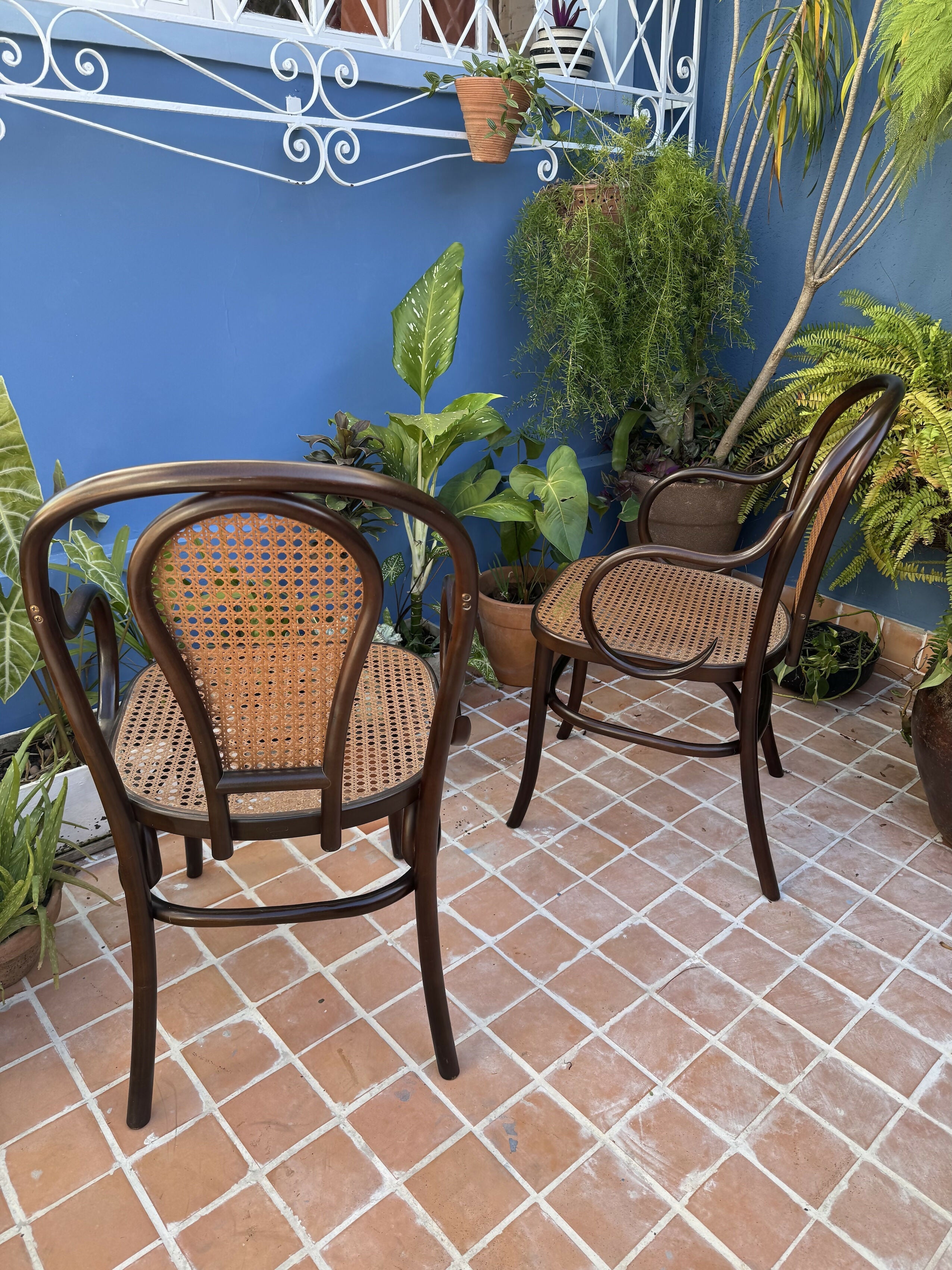 Antigas THONET AUSTRÍACAS - poltronas em palhinha